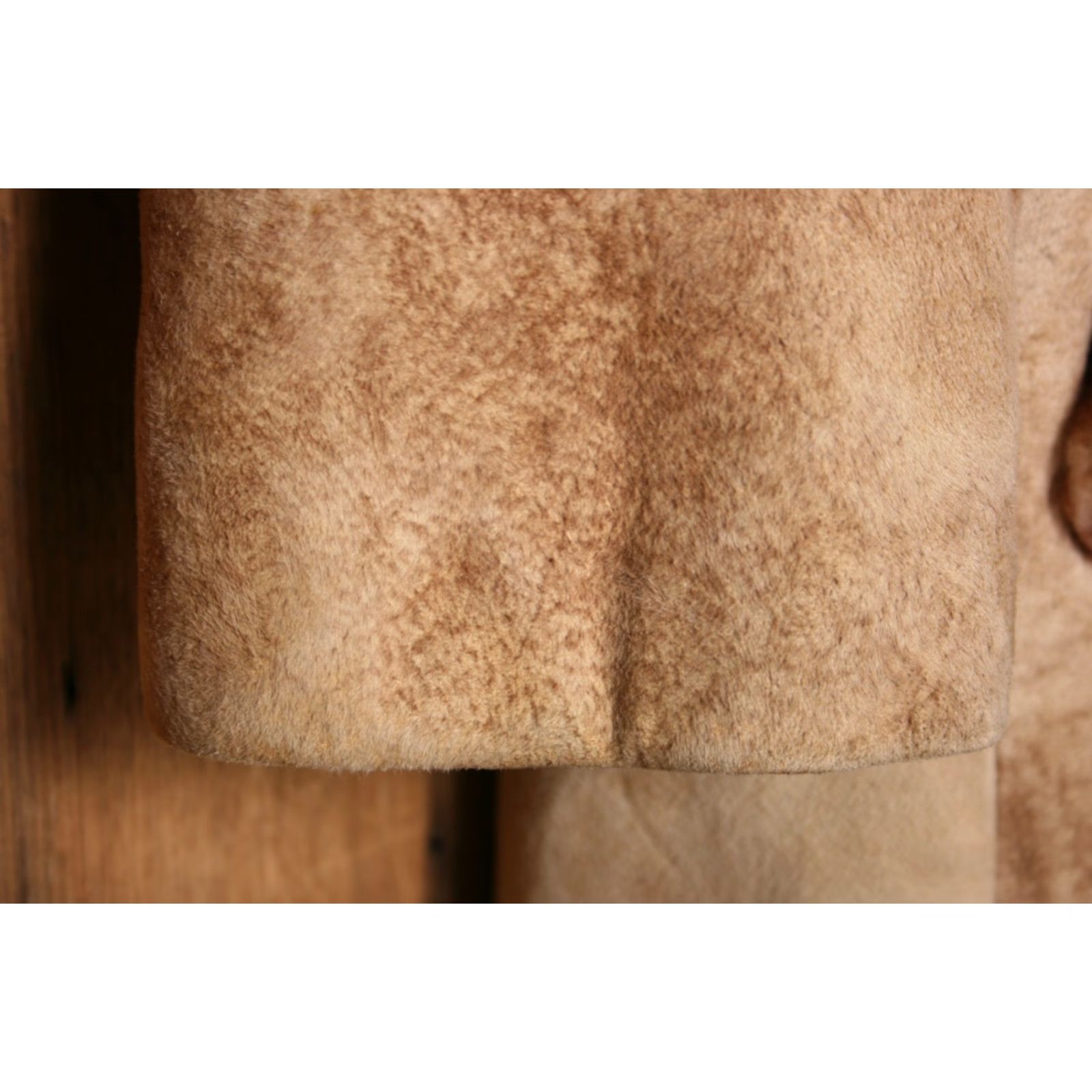Vintage VINTAGE Vincents Sheepskin Suede Sherpa Lined Coat Men M Light Brown Wool Fur Western Button Wool Fur Collar 90s Mens Size US M / EU 48-50 / 2 - 6 Thumbnail
