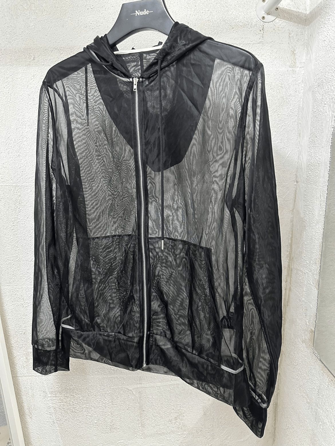Helmut Lang Helmut Lang Mesh See Through Zip-up Hoodie-2505 Size US M / EU 48-50 / 2 - 2 Thumbnail