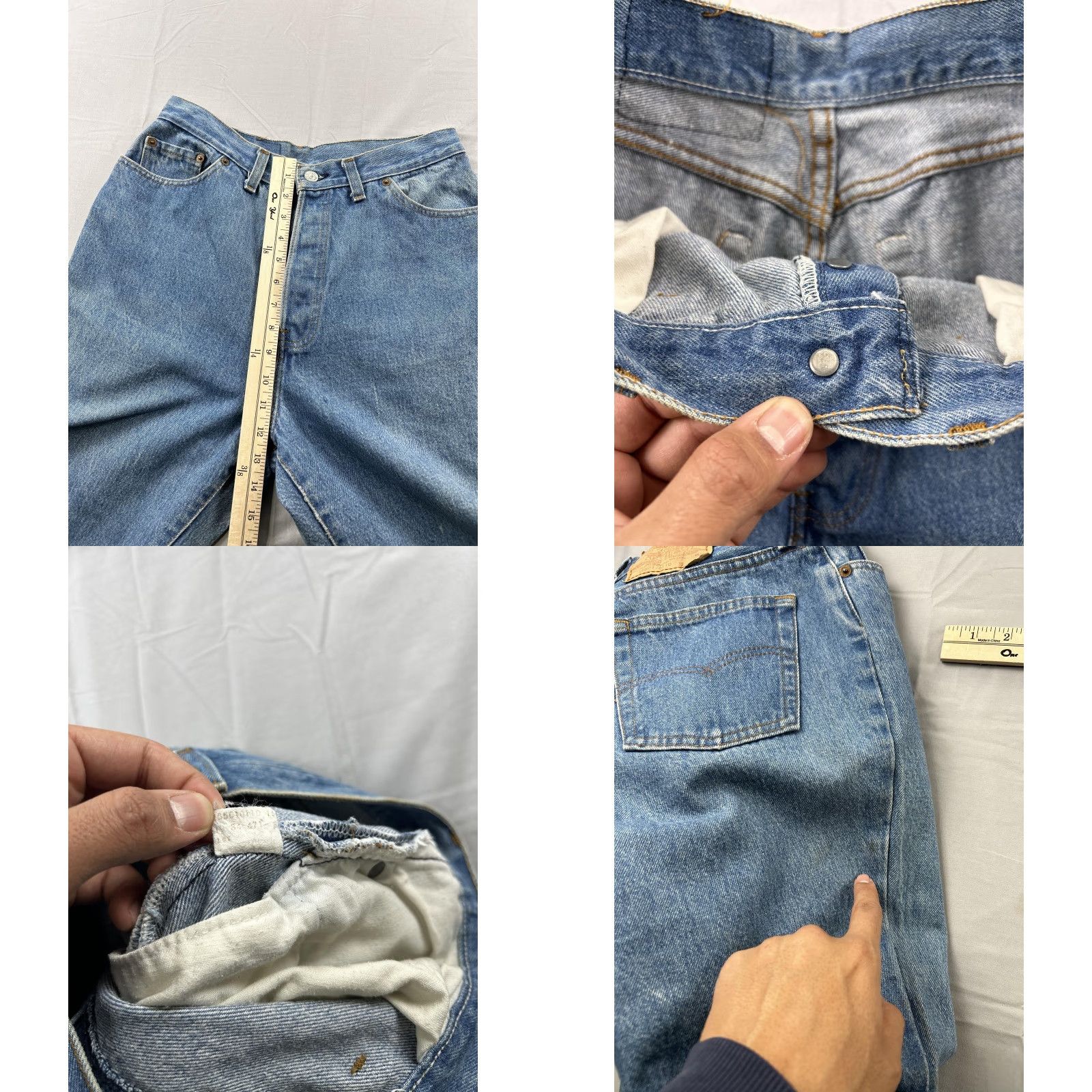 Levi's VINTAGE Levi's 501 Jeans Women's 30X31.5 70s USA Button Fly Levi's 501 Straight Jeans Ladies 18501 Size 30" / US 8 / IT 44 - 8 Thumbnail