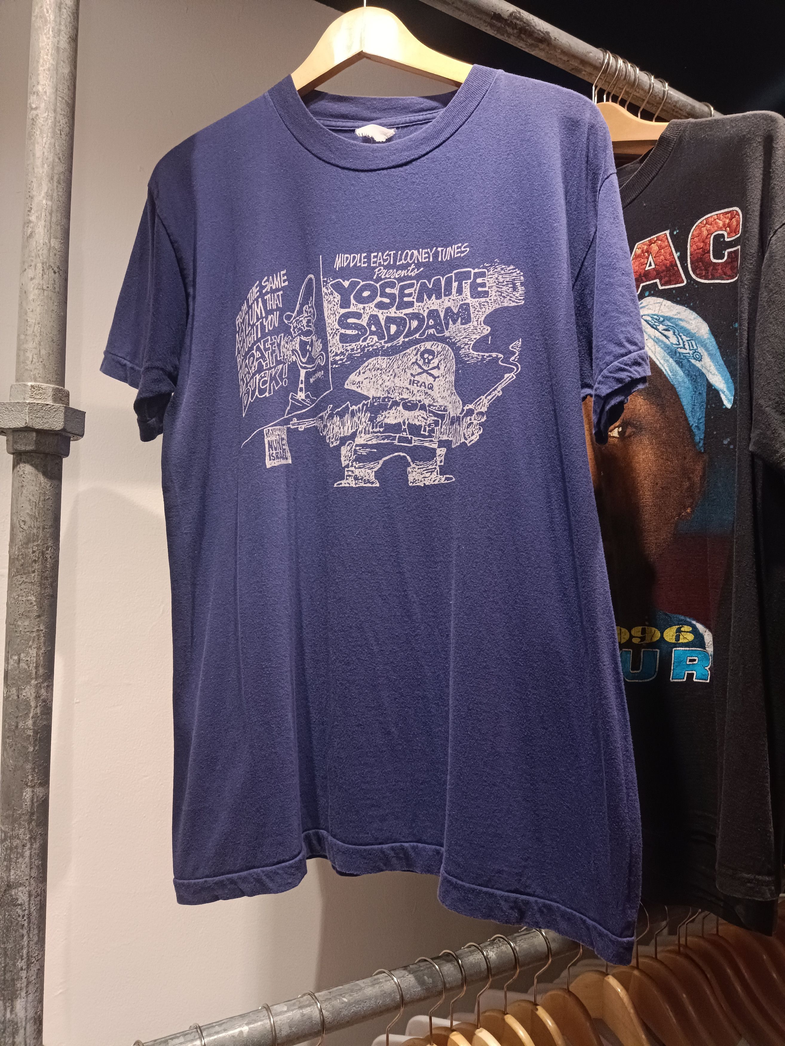 Fuck Art, Make Tees × Vintage vintage 90s yossamite saddam Size US L / EU 52-54 / 3 - 1 Thumbnail
