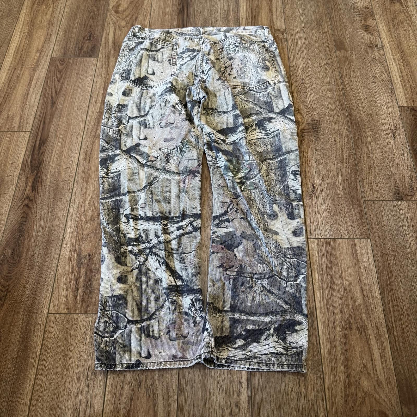 Mossy Oaks Vintage Y2K Mossy Oak Camo Jeans 38x32 Size US 38 / EU 54 - 2 Thumbnail