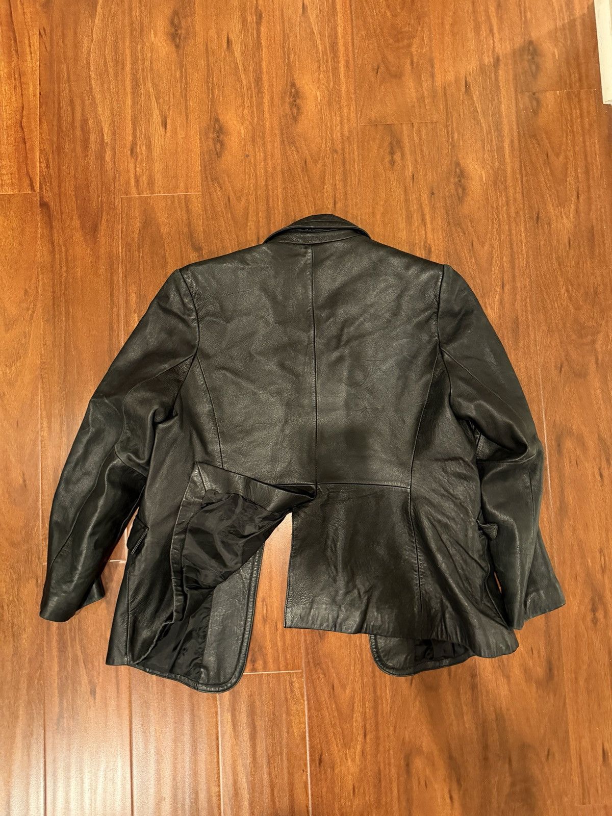 Vintage JCL Black Leather Blazer Size XL / US 12-14 / IT 48-50 - 5 Thumbnail