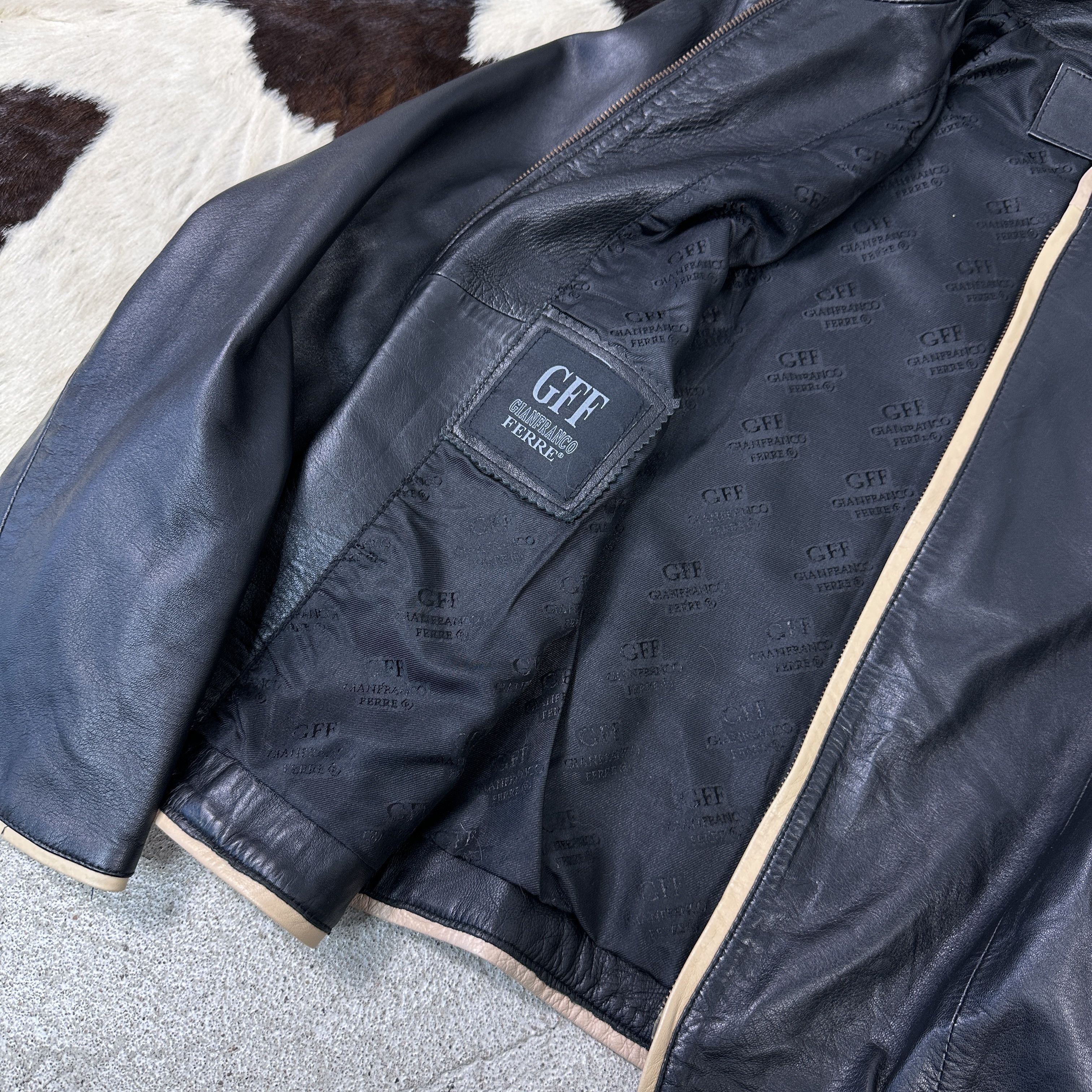 Gianfranco Ferre Gianfranco Ferre Vintage Leather Jacket Size L / US 10 / IT 46 - 4 Thumbnail