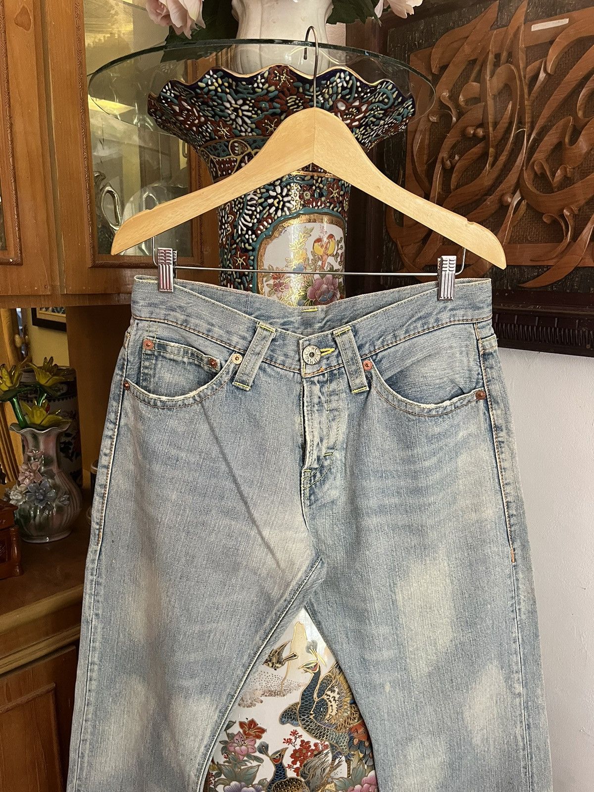 Japanese Brand Y2K Cocolulu Back Print Jean🇯🇵 Size US 31 - 7 Thumbnail