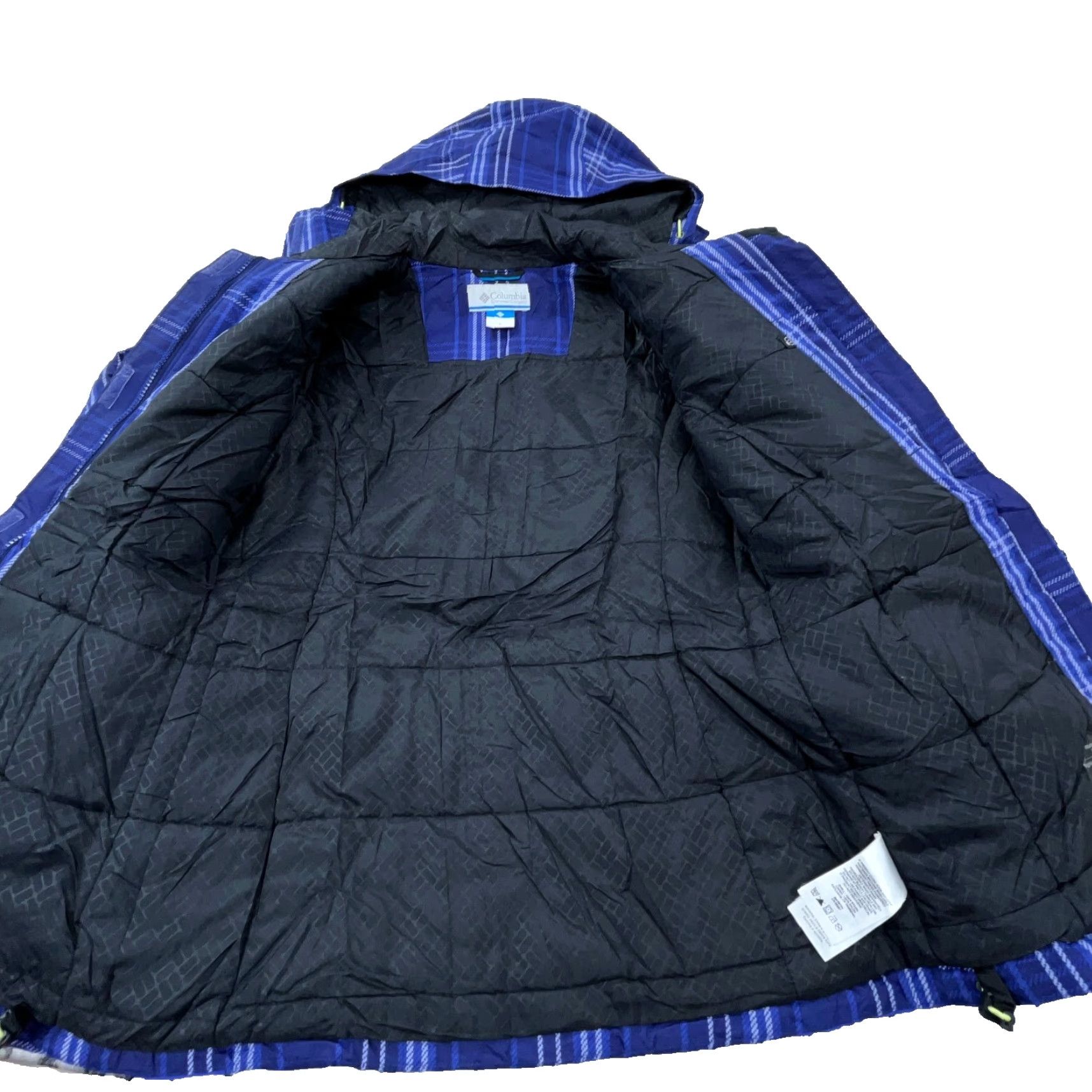 Vintage Columbia Windbreaker Jacket Women Small Purple Plaid Casual Full Zip Hooded Weather Resistant Size S / US 4 / IT 40 - 4 Thumbnail