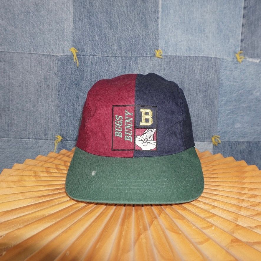 Warner Bros OSFA - Vintage Y2K Bugs Bunny embroider 90s looney tunes hat Size ONE SIZE - 1 Thumbnail
