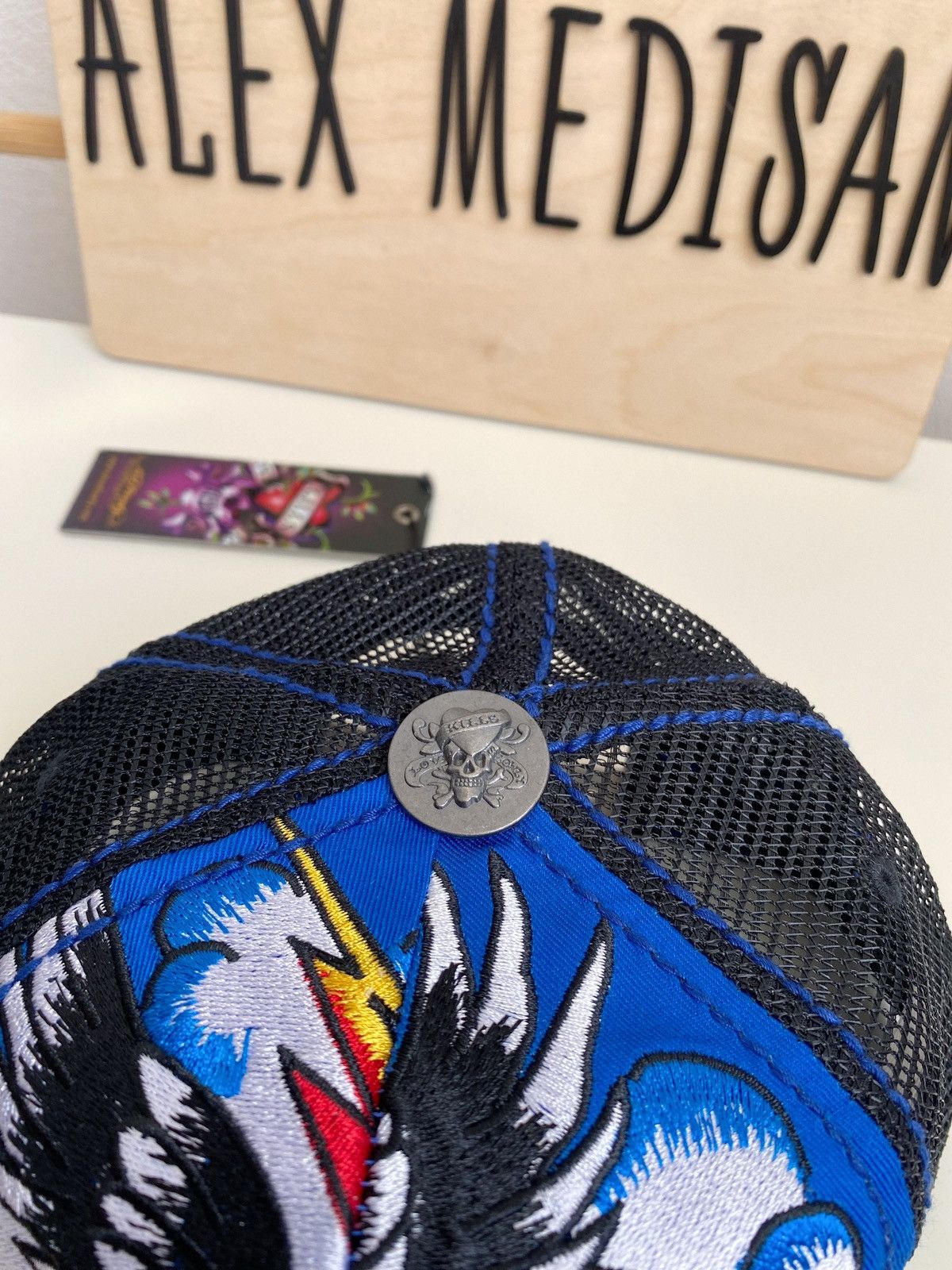 Ed Hardy Ed Hardy Cristian Audigier 77 Tattoo Eagle cap Size ONE SIZE - 5 Thumbnail