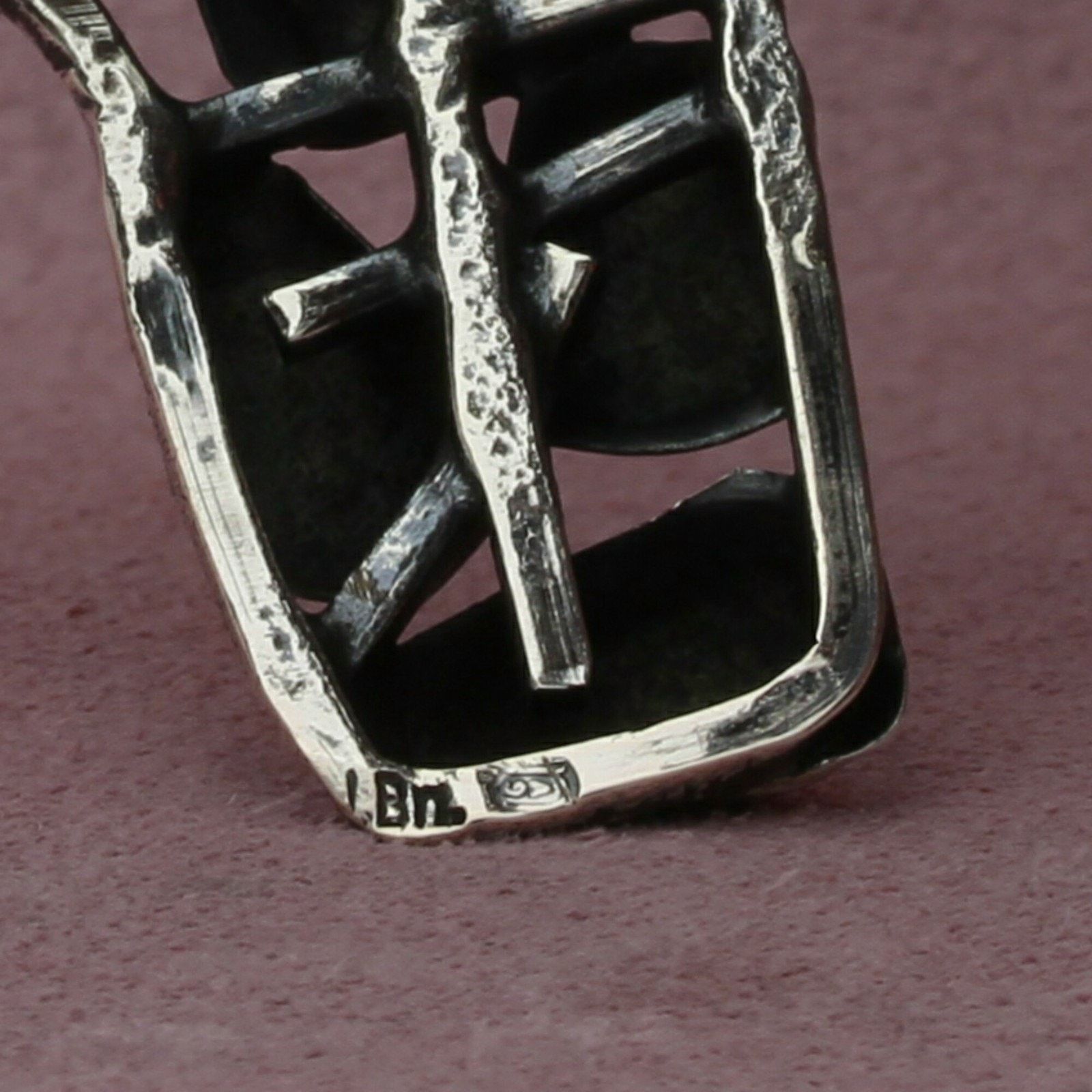 Sterling Silver sterling silver vintage brutalist cuff bracelet size 7.75in Size ONE SIZE - 12 Thumbnail