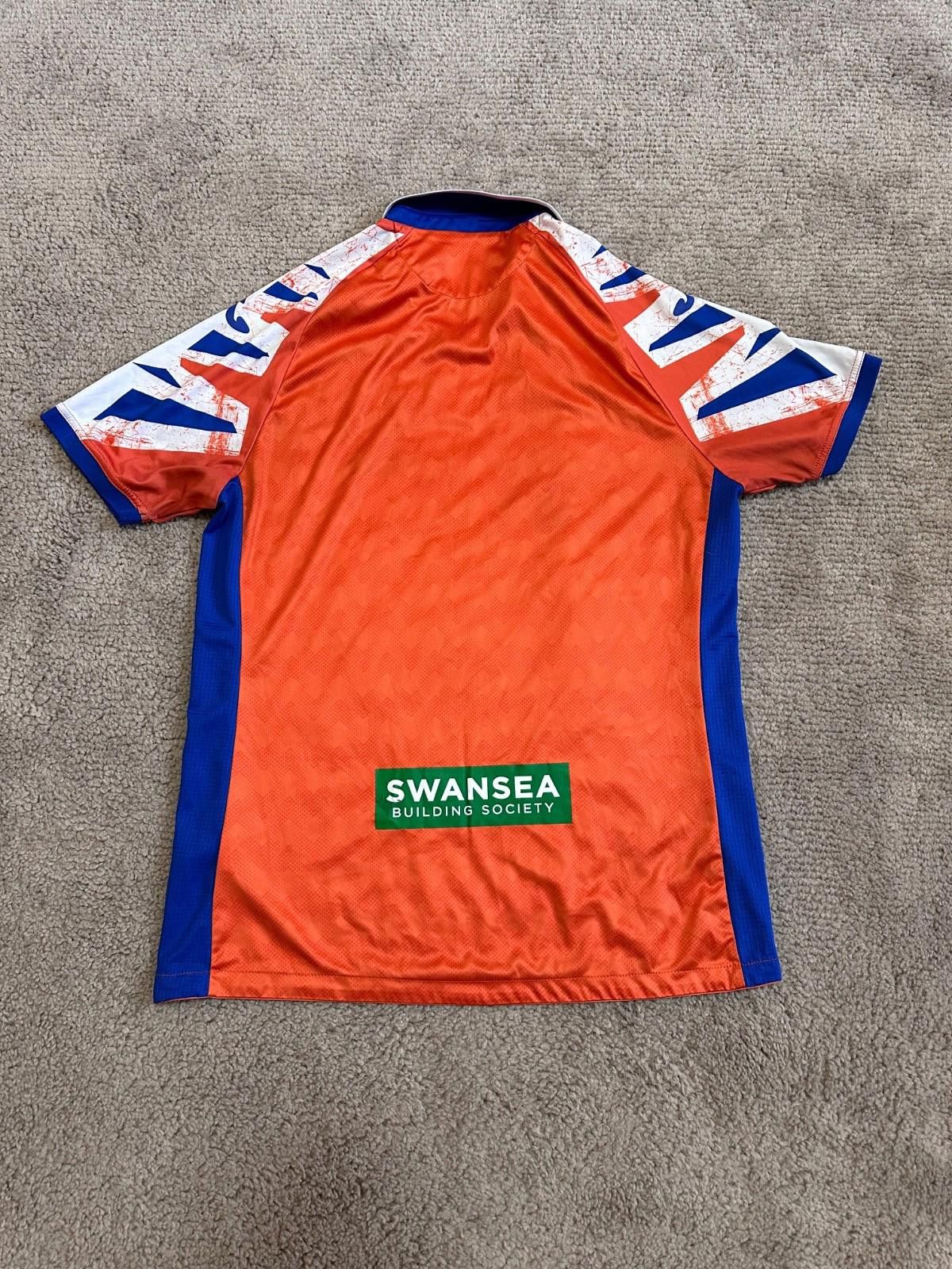 Joma SWANSEA CITY 2022/2023 AWAY FOOTBALL SHIRT JOMA Sz L Size US L / EU 52-54 / 3 - 7 Thumbnail