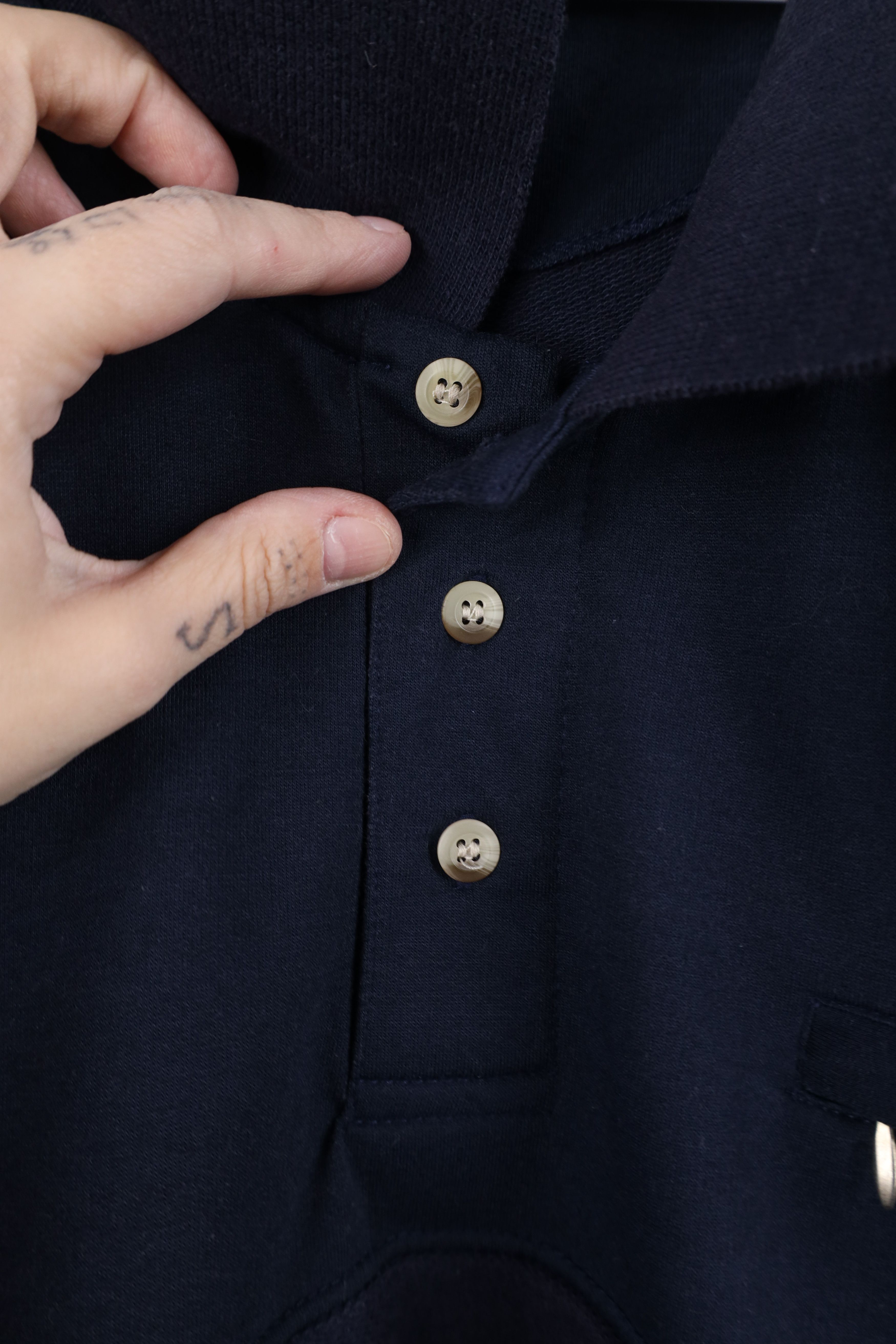 Vintage Vintage 90s Streetwear Heavyweight Pullover Polo Shirt Size US XL / EU 56 / 4 - 4 Thumbnail