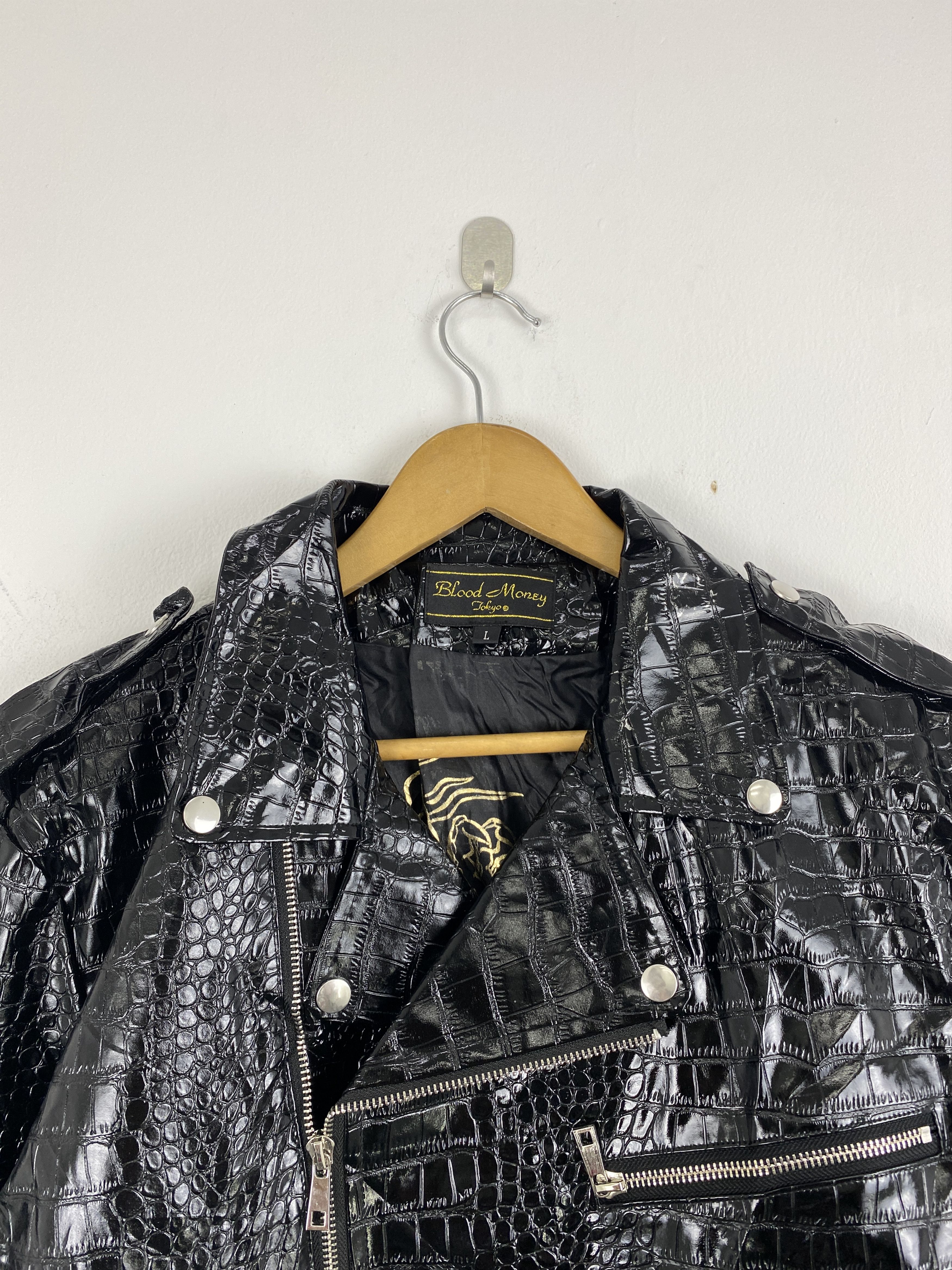 Japanese Brand Vintage Japanese Blood Money Tokyo Leather Jacket J2013 Size US L / EU 52-54 / 3 - 3 Thumbnail