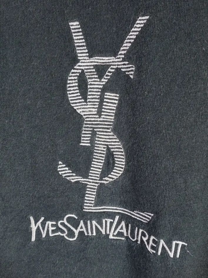 Yves Saint Laurent Vintage Yves Saint Laurent Pour Homme Big Logo Tshirt Size US L / EU 52-54 / 3 - 5 Thumbnail