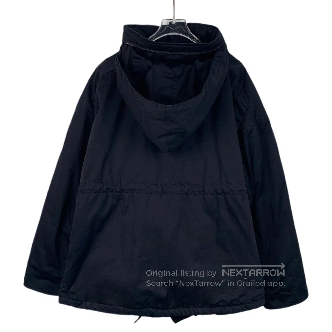 Balenciaga Balenciaga Black Cotton Hooded Multi-pocket Jacket| Size XS / US 0-2 / IT 36-38 - 2 Thumbnail