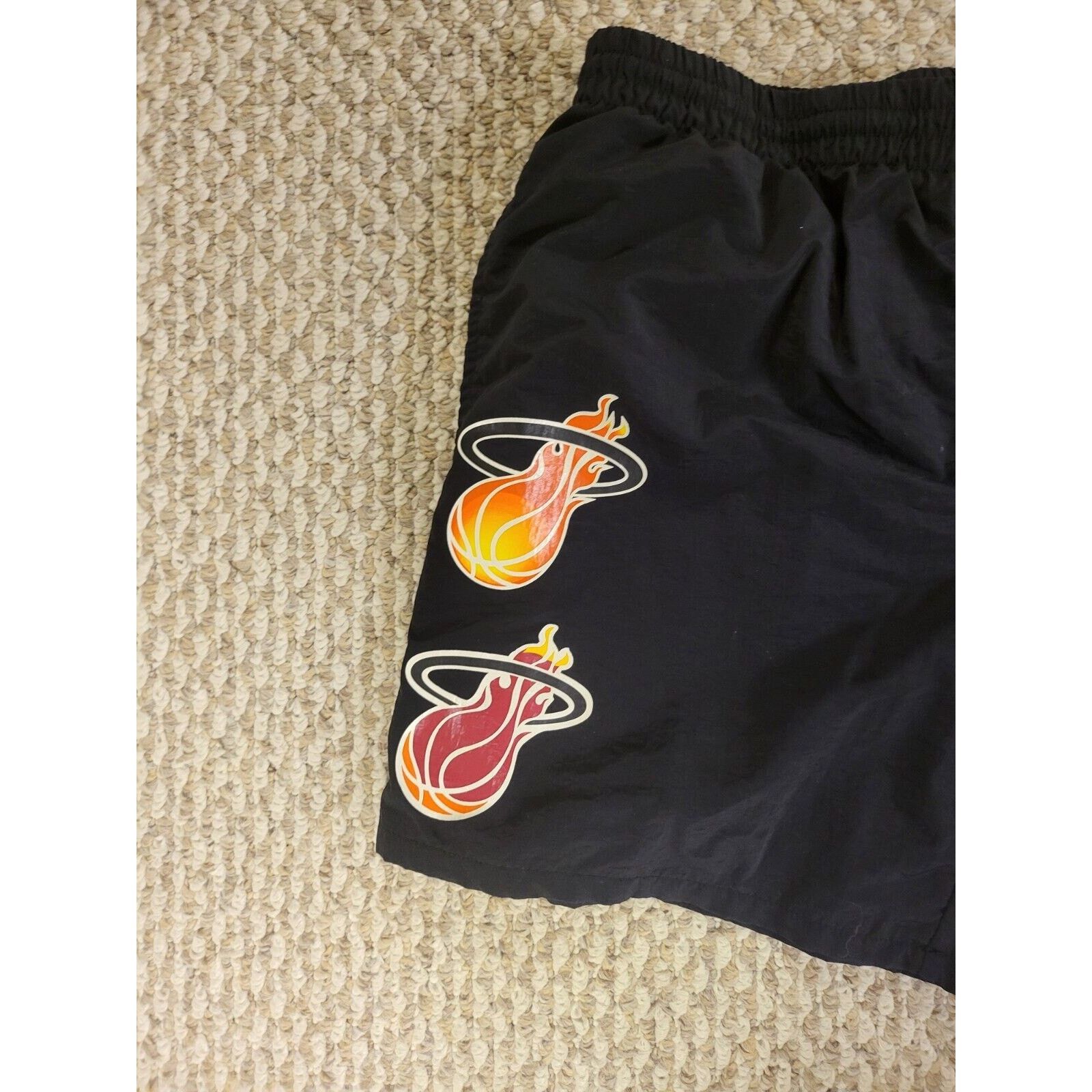 Mitchell & Ness Miami Heat Mitchell Ness Black Shorts Mens Size Small Size 32 - 3 Thumbnail
