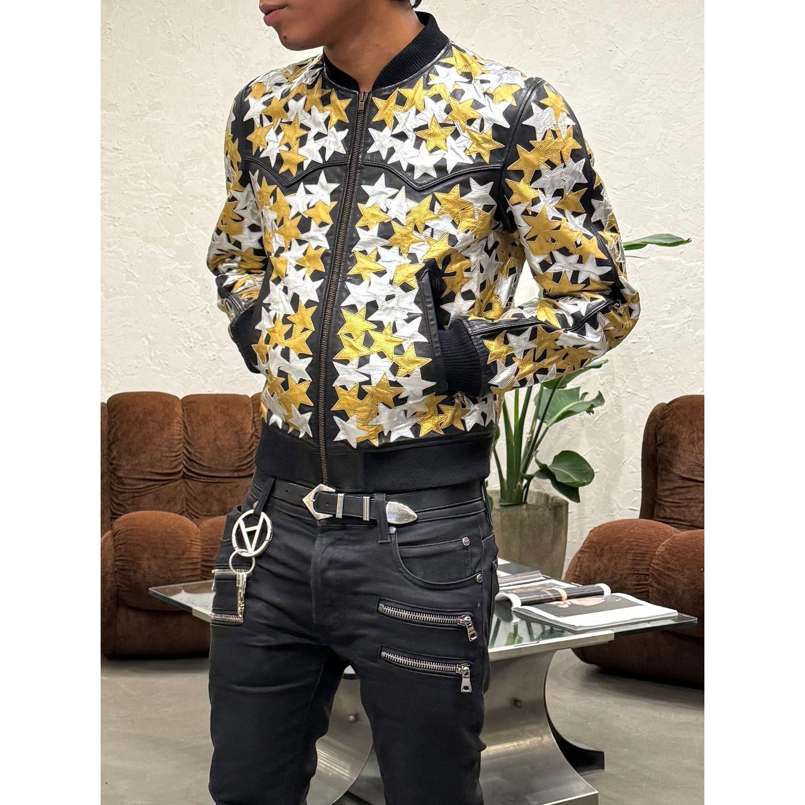 Saint Laurent Paris S/S2016 Saint Laurent by Hedi Slimane sample stars jacket Size US S / EU 44-46 / 1 - 2 Thumbnail