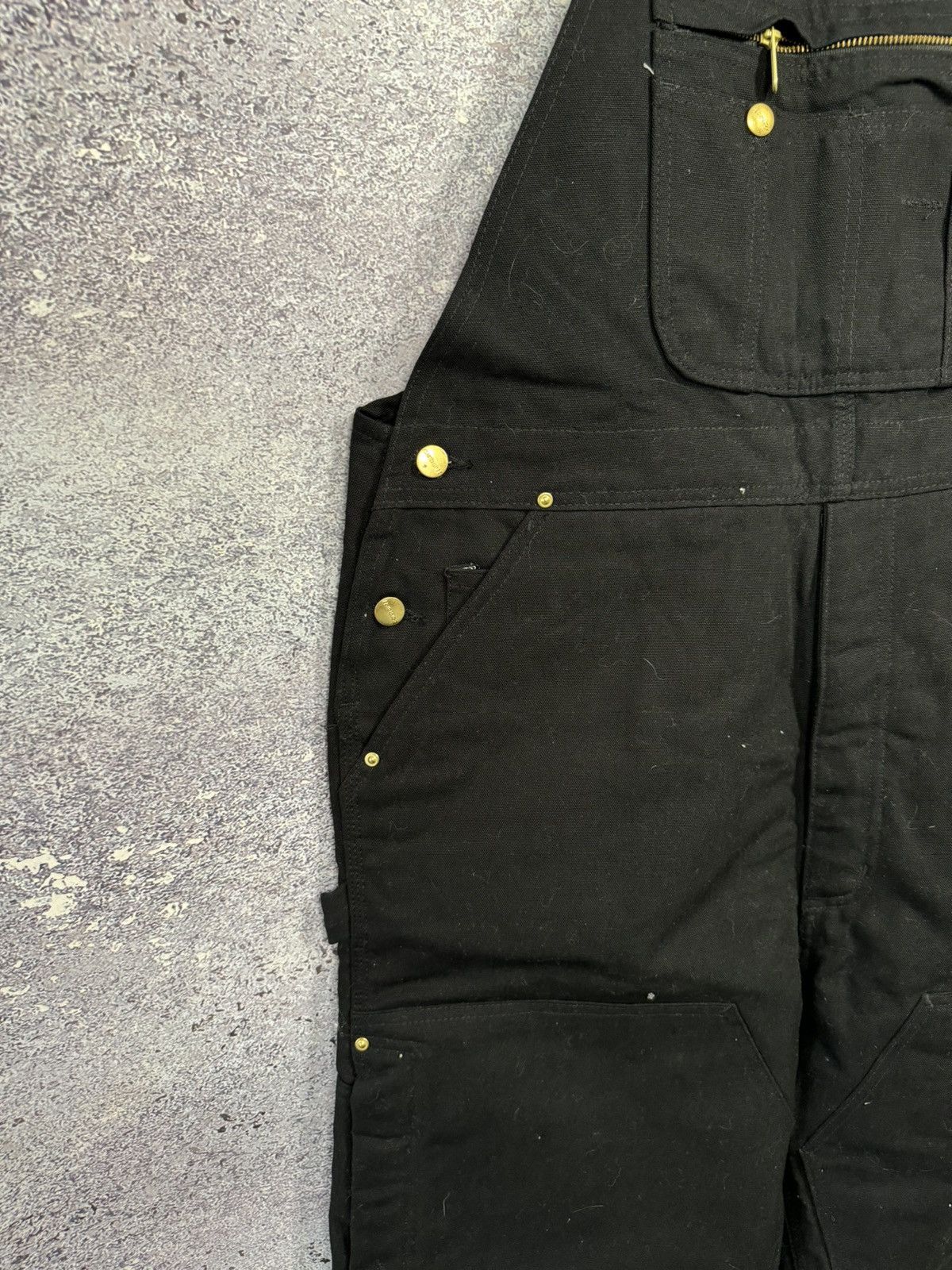 Carhartt NWT Carhartt double knee overall Black fit 42x30 Size US 42 / EU 58 - 8 Thumbnail