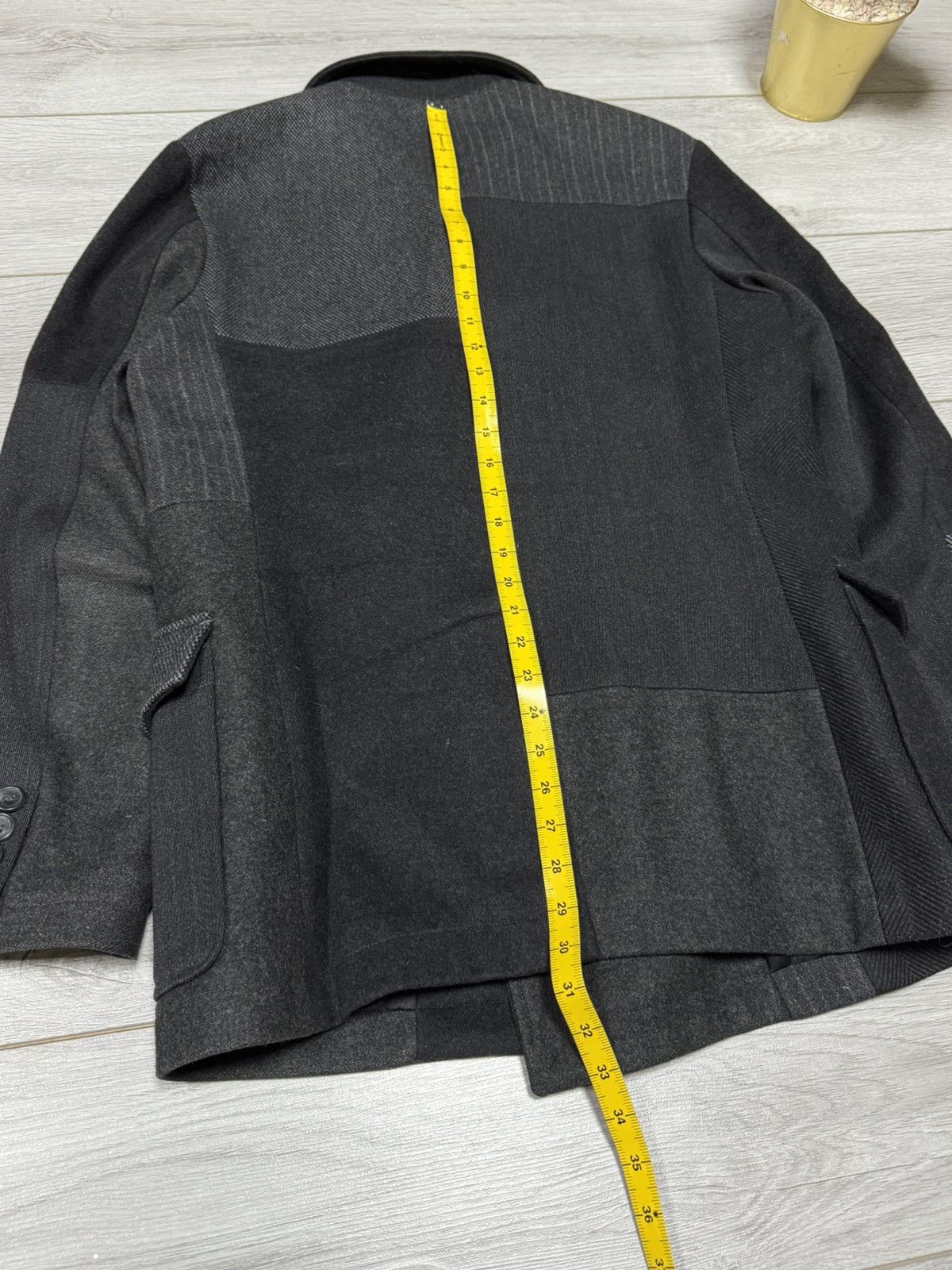 Dolce & Gabbana D&G Patchwork Wool Double-Breasted Coat, Size 48 Dolce Size US M / EU 48-50 / 2 - 13 Thumbnail