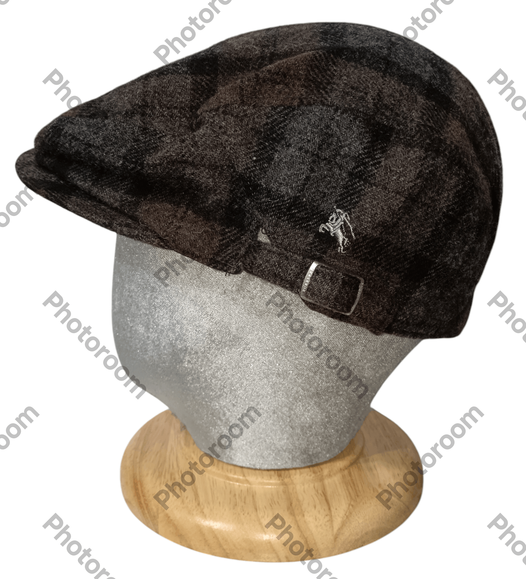 Burberry BURBERRY TARTAN WOOL BERET HAT FOC BURBERRY HANDKERCHIEF Size ONE SIZE - 2 Thumbnail