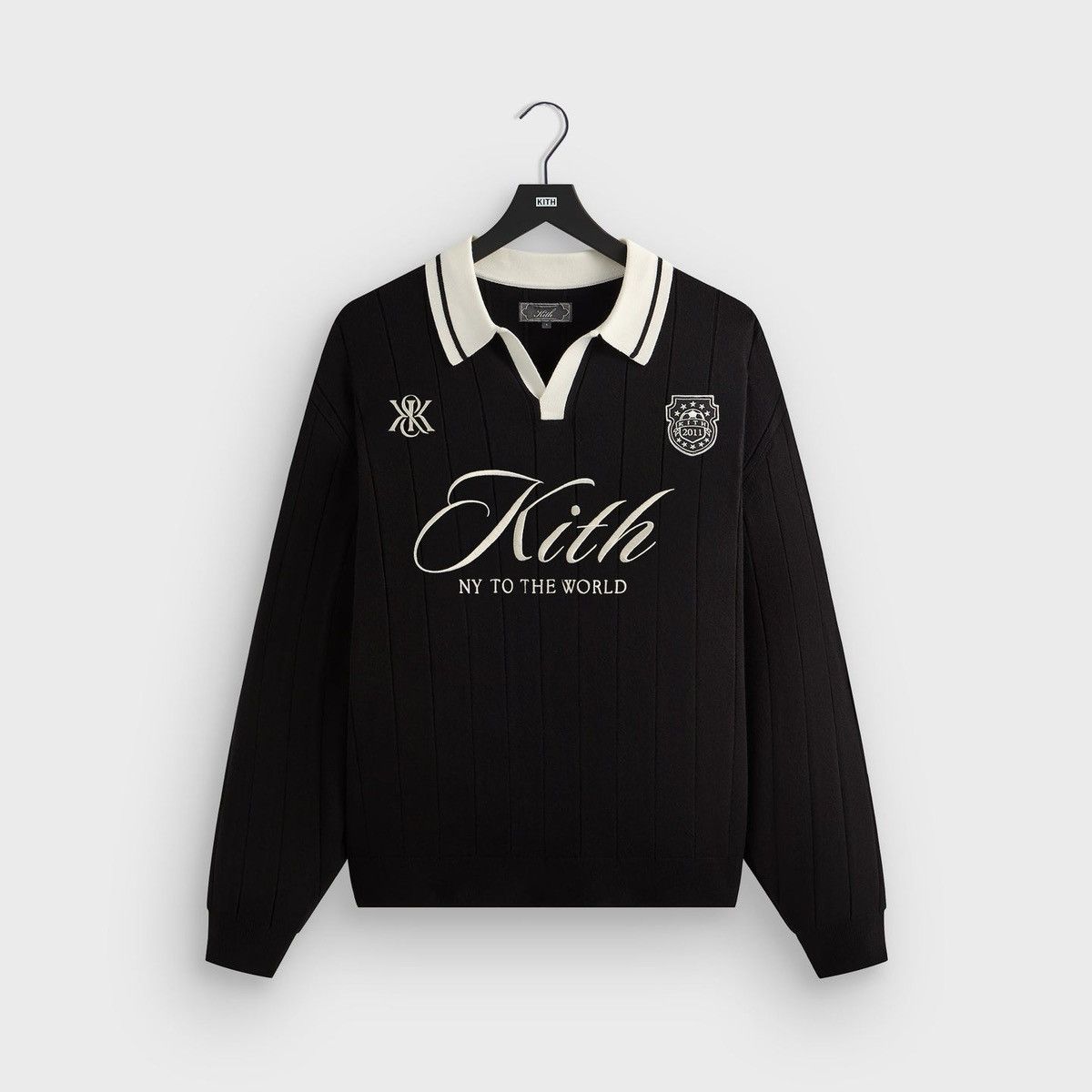 Kith Kith Rugby Pullover Sweater in Black Viscose XL Size US XL / EU 56 / 4 - 1 Thumbnail