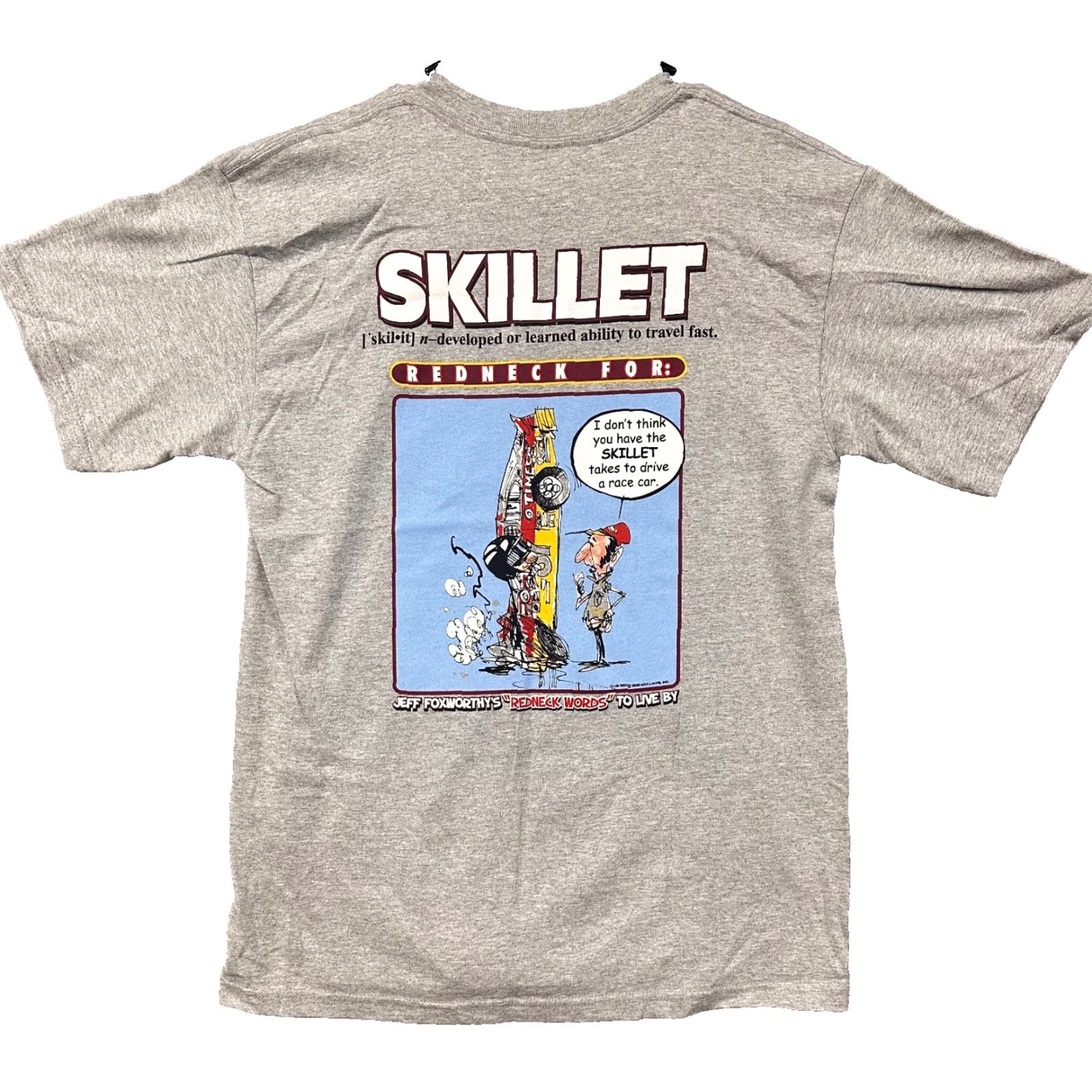 Gildan VTG Foxworthy Redneck Words Live By "Skillet" Racing Humor Tee Shirt Medium Size US M / EU 48-50 / 2 - 2 Thumbnail
