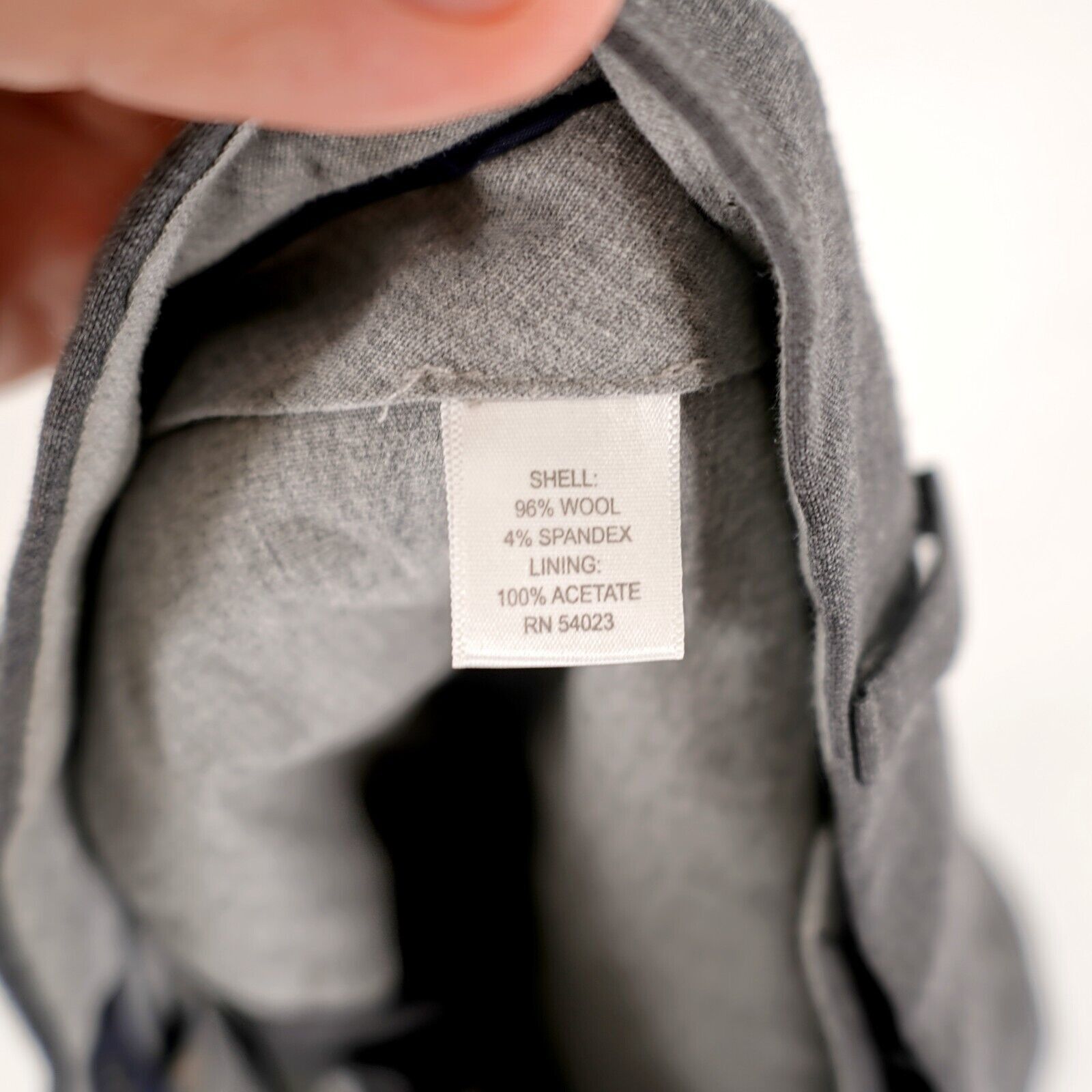 Banana Republic Banana Republic Gray Wool Classic Fit Flat Front Mid Rise Dr Size 36R - 7 Thumbnail
