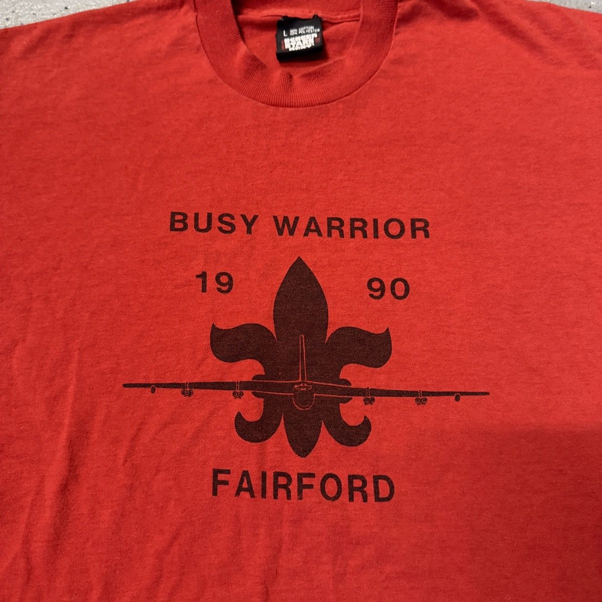 Vintage Vintage 90s Screen Stars Best Busy Warriors Shirt USA L Size US L / EU 52-54 / 3 - 3 Thumbnail