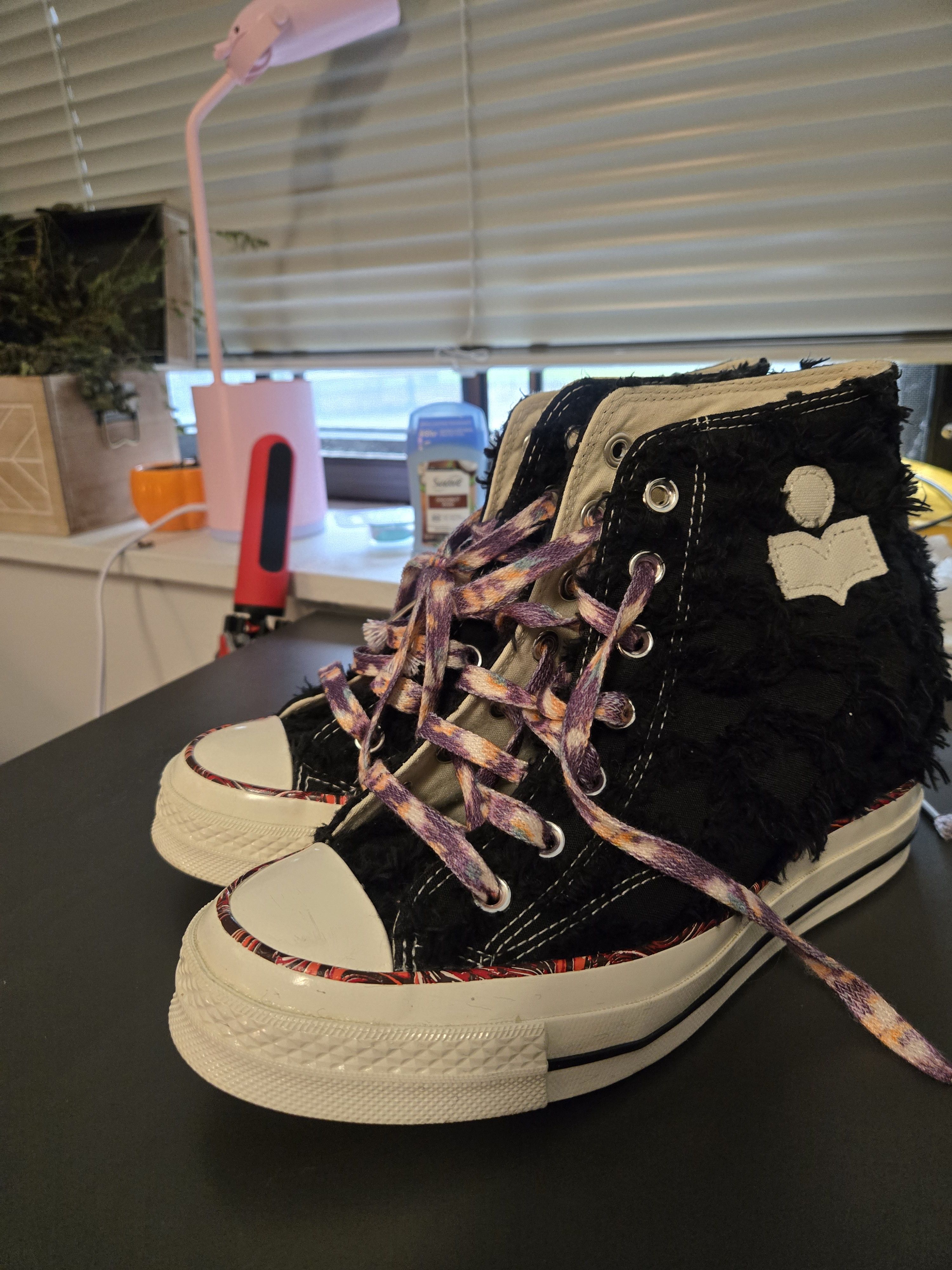 Converse × Isabel Marant Hi-top Black Isabelle Marrant Converse Sneakers Size US 8.5 / IT 38.5 - 2 Thumbnail