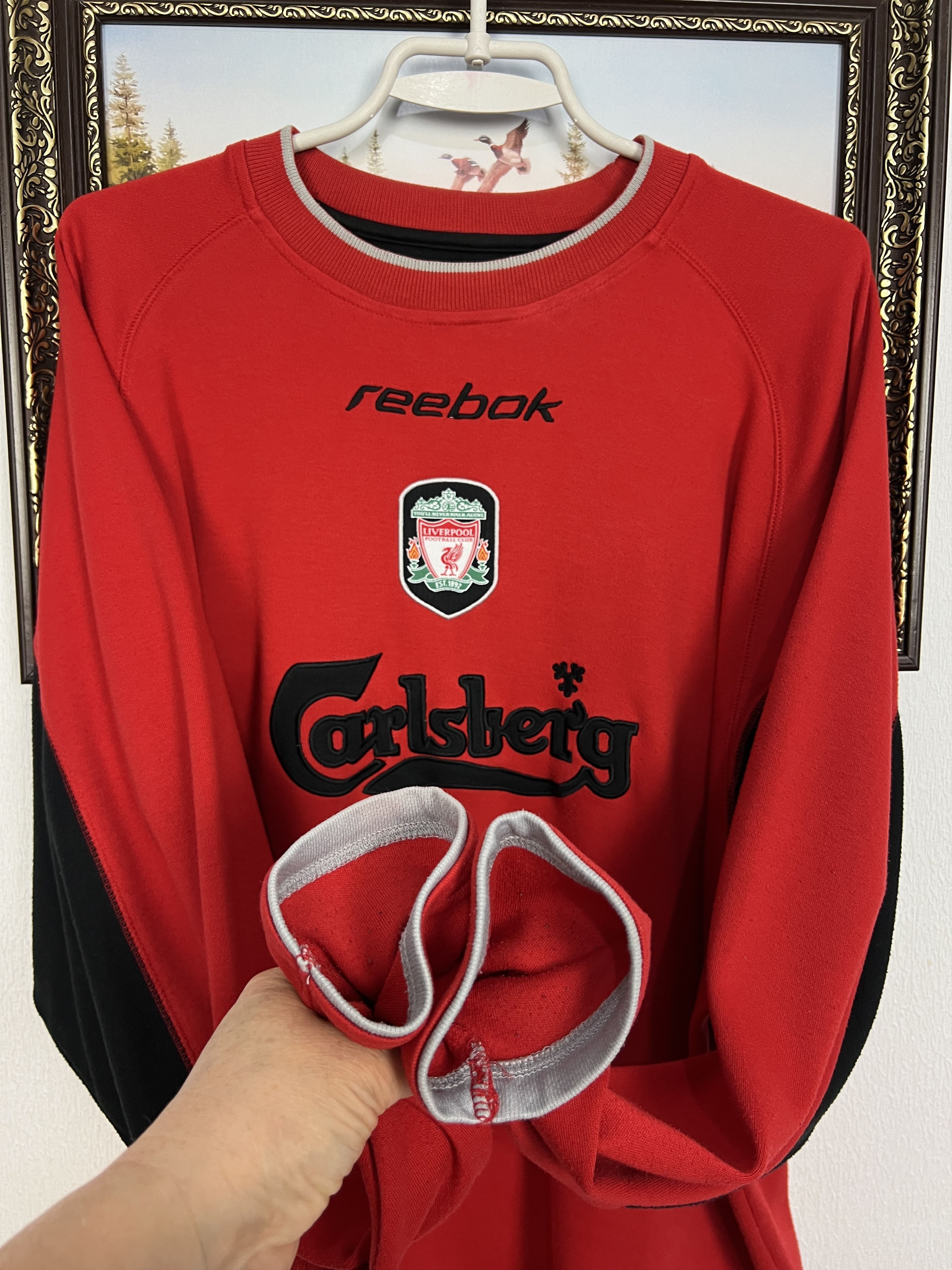 Reebok Vintage Liverpool Football Sweatshirt Soccer Track Top Size US L / EU 52-54 / 3 - 4 Thumbnail