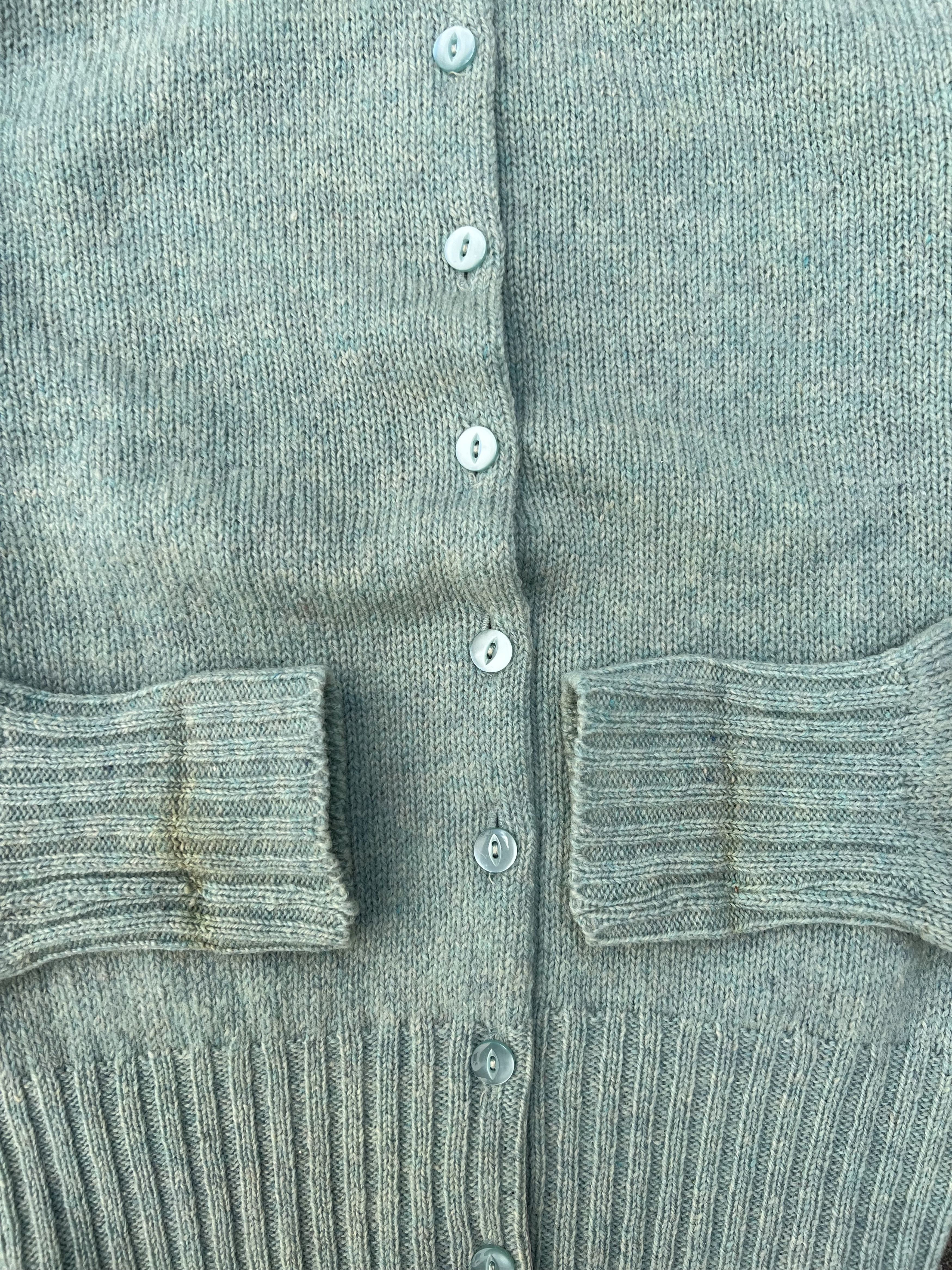 Vintage VTG 1960's Peter Scott Light Blue Wool Knit Sweater Size US S / EU 44-46 / 1 - 5 Thumbnail