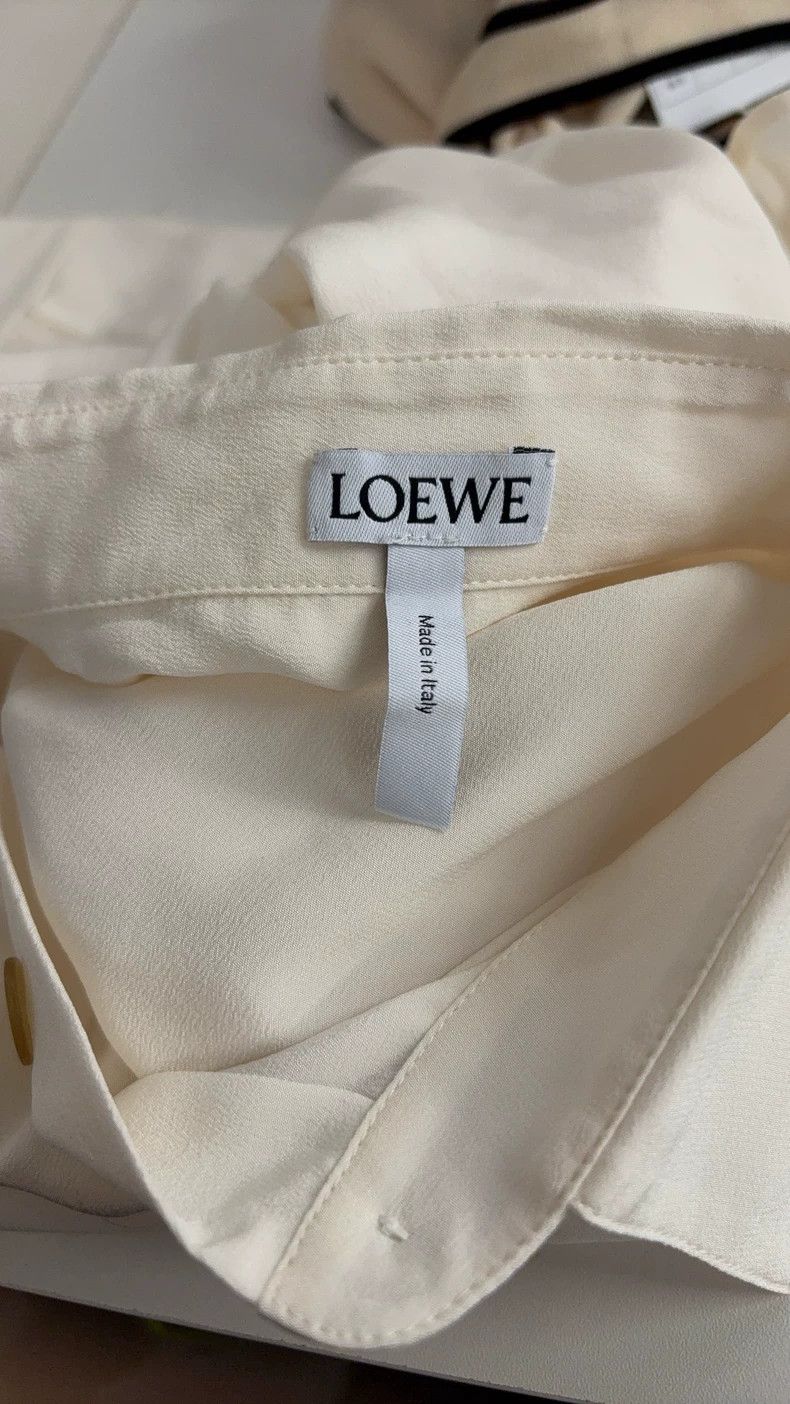 Loewe LOEWE American white embroidered kitten shirt Size XS / US 0-2 / IT 36-38 - 3 Thumbnail