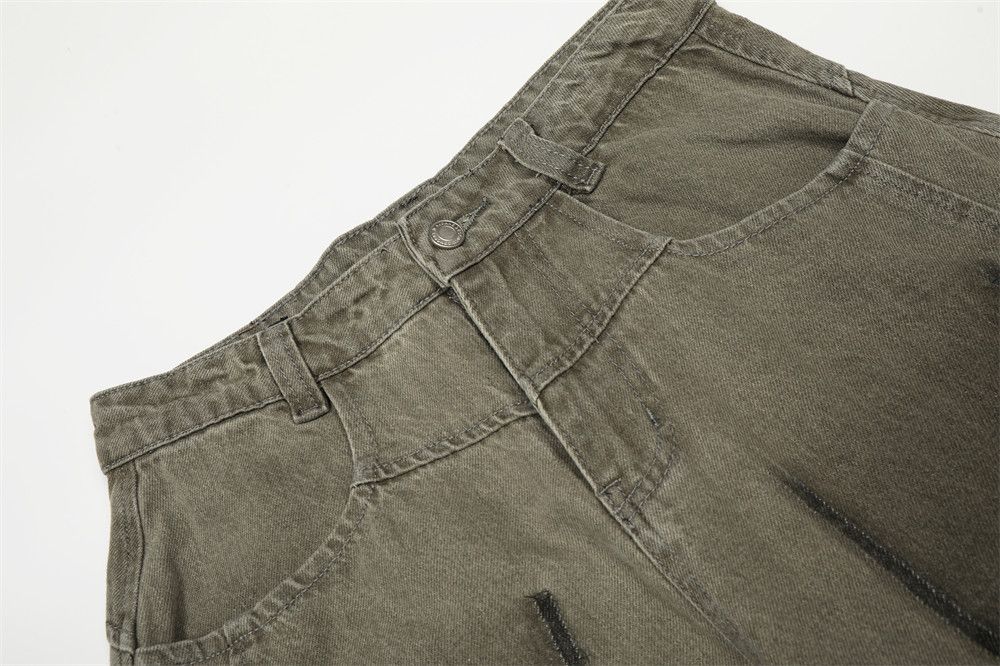 Vintage Street casual men's washed distressed scimitar pants Size US 32 / EU 48 - 3 Thumbnail