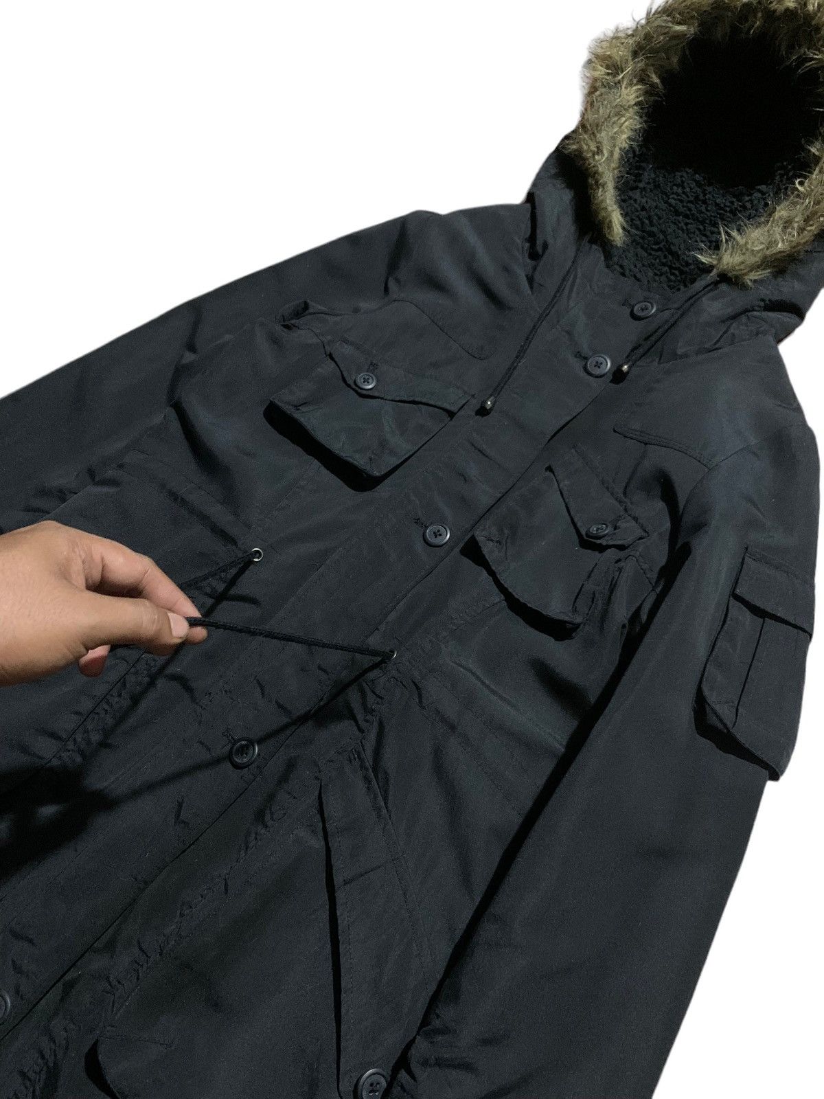 If Six Was Nine Von Dutch multipocket fish tail fur hoodie punk parka Size US M / EU 48-50 / 2 - 4 Thumbnail