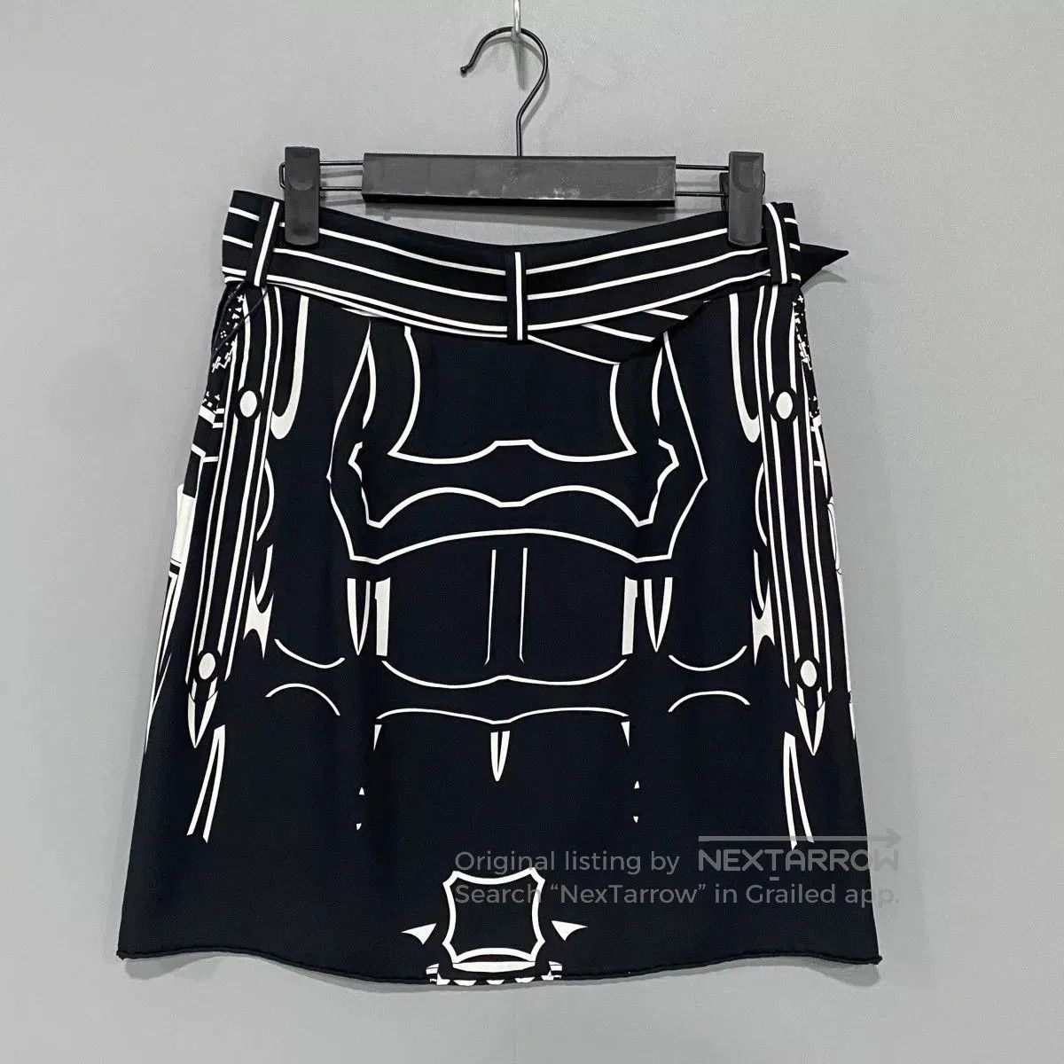 Hermes black silk mini skirt by Hermes. Size 33" - 3 Thumbnail