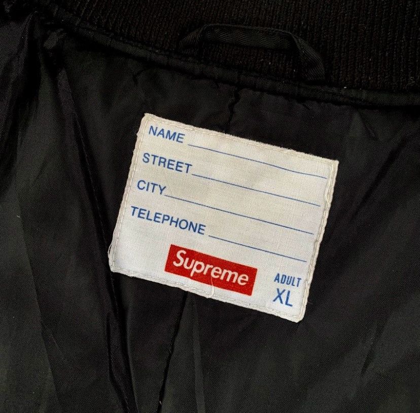 Supreme FW20 Supreme Contrast Script Varsity Jacket Size US XL / EU 56 / 4 - 8 Thumbnail