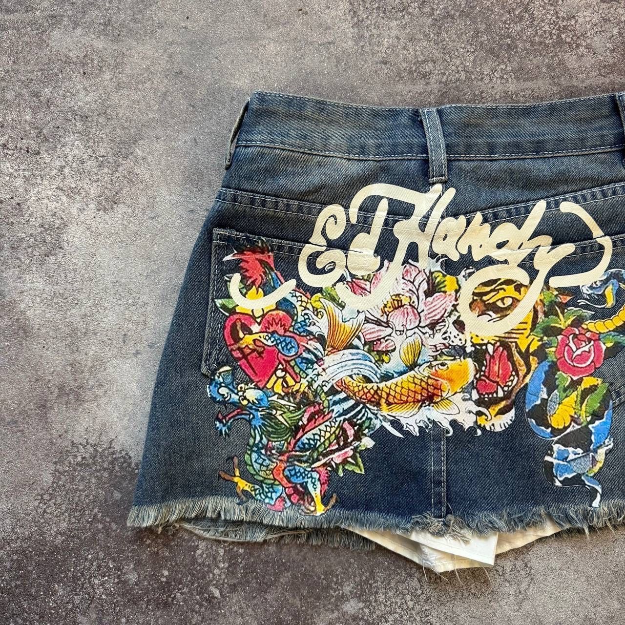 Other Ed Hardy Style Y2K Vintage Skirt Size 27" / US 4 / IT 40 - 3 Thumbnail