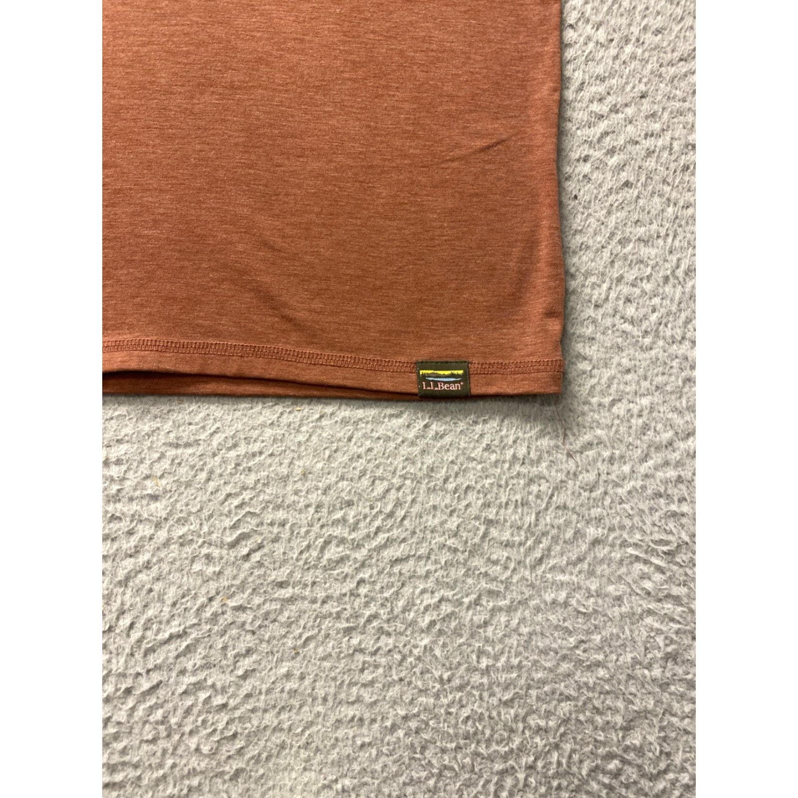 Vintage VINTAGE L.L. Bean Polo Shirt Mens M Tall Brown Solid Short Sleeve Collared Button 90s Preppy Golf Tennis Rugby USA 1216 Size US M / EU 48-50 / 2 - 2 Thumbnail