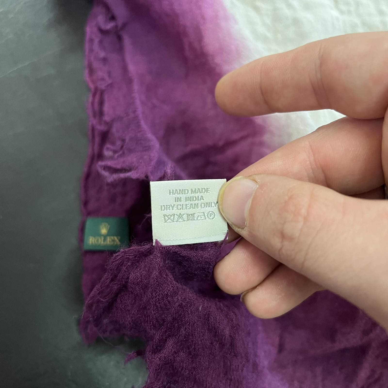 Rolex Rare Rolex Cashmere/Silk Scarf Size ONE SIZE - 4 Thumbnail