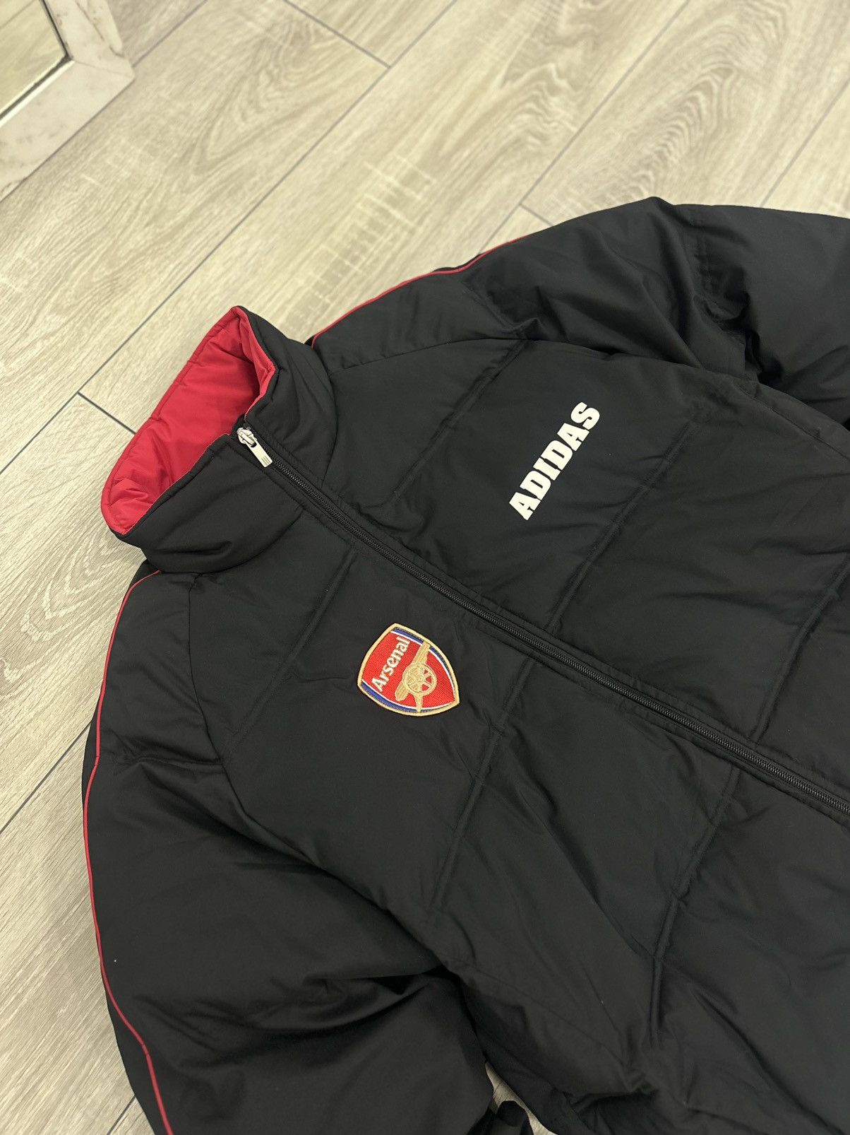 Adidas Adidas Vintage 2005s Arsenal Puffer Down Jacket Soccer Size US XL / EU 56 / 4 - 7 Thumbnail