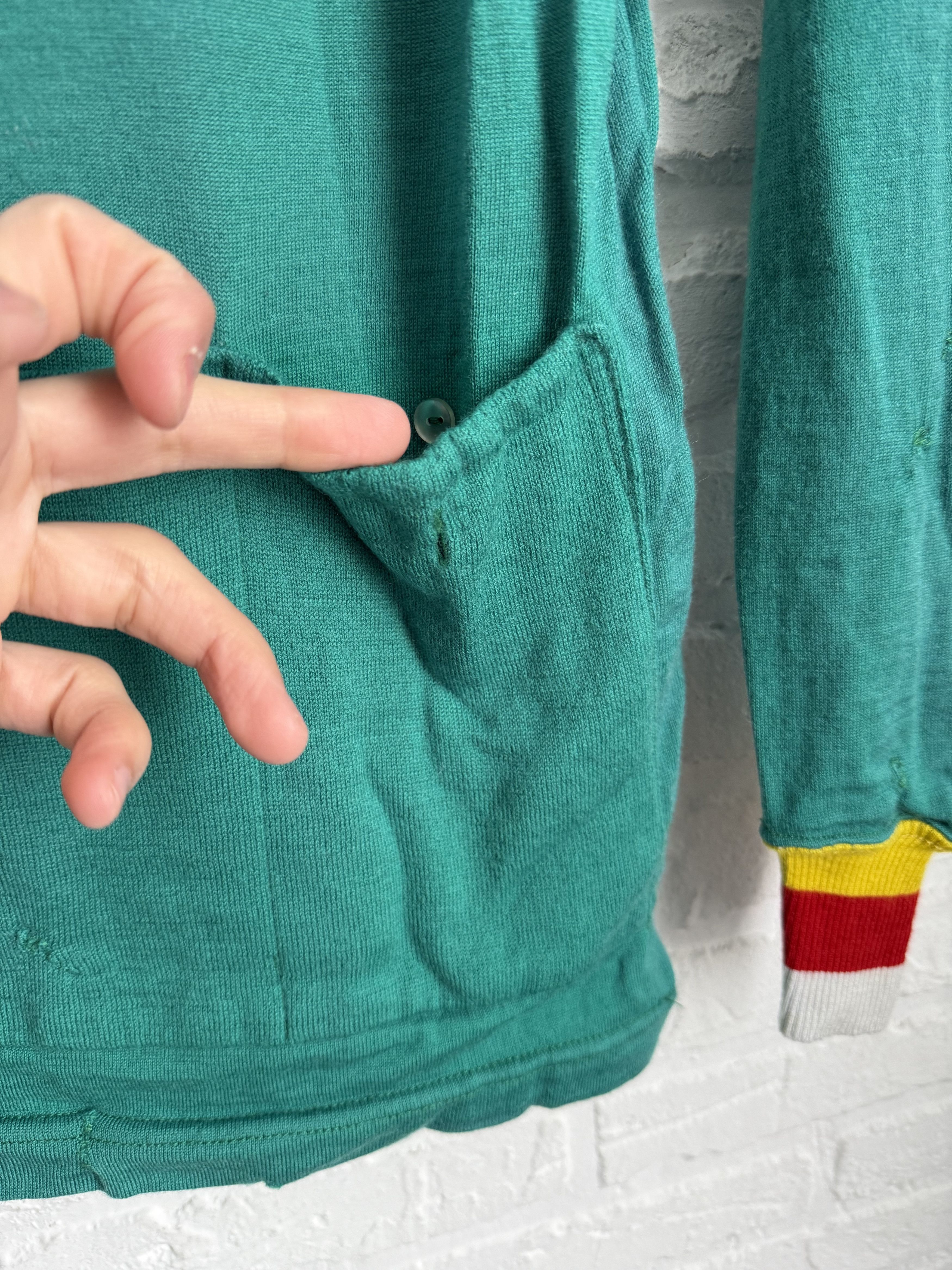 Other RARE Vintage 1970s De Marchi wool cycling jersey 1.KSRC Size US M / EU 48-50 / 2 - 14 Thumbnail