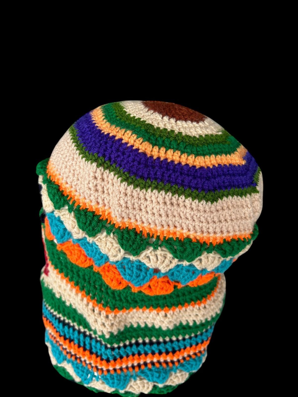 Japanese Brand × Kapital × Vintage Very Rare Crochet Knitted Handmade Balaclava Masked ☠️☠️ Size ONE SIZE - 11 Thumbnail