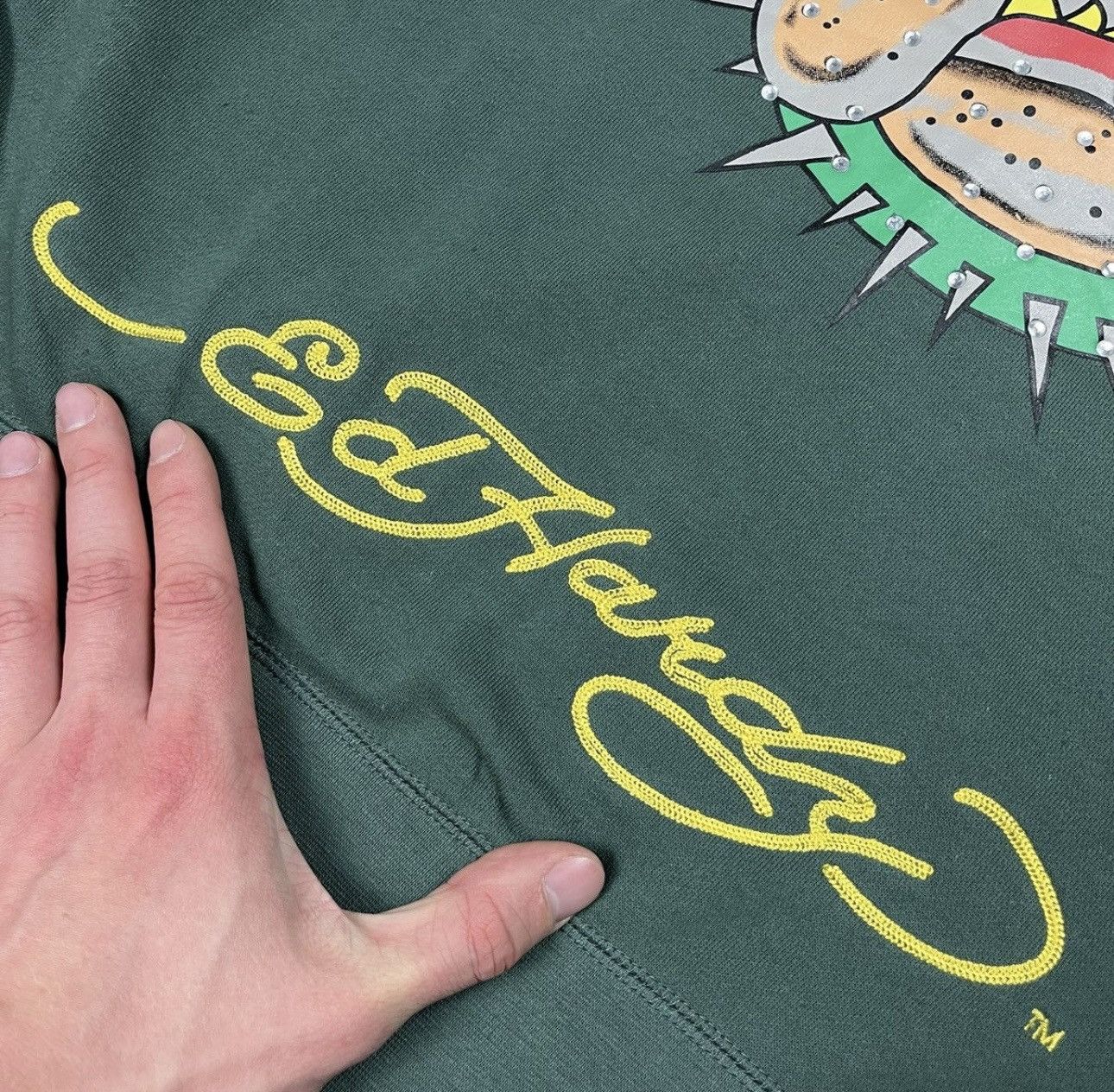 Ed Hardy Vintage Ed Hardy hoodie Dog big logo size XXL green Size US XXL / EU 58 / 5 - 3 Thumbnail