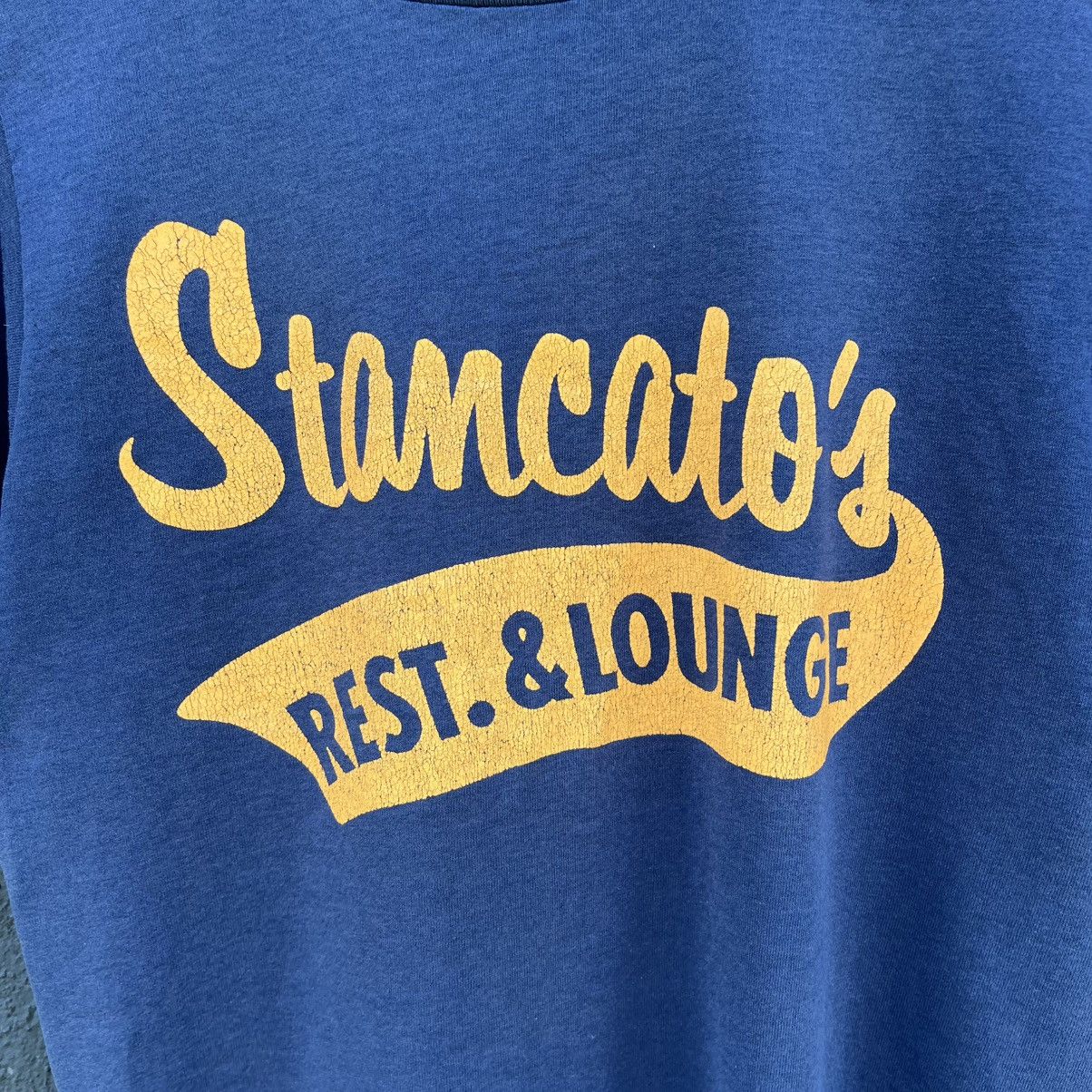Vintage Thrashed Faded 90s Stancato’s Rest.& Lounge ERD Grunge Tee Size US S / EU 44-46 / 1 - 2 Thumbnail
