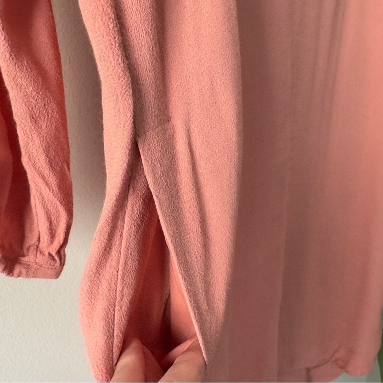 Madewell Madewell Pink Long Sleeve Shift Dress Knee Length Solid EUC Size S / US 4 / IT 40 - 11 Thumbnail