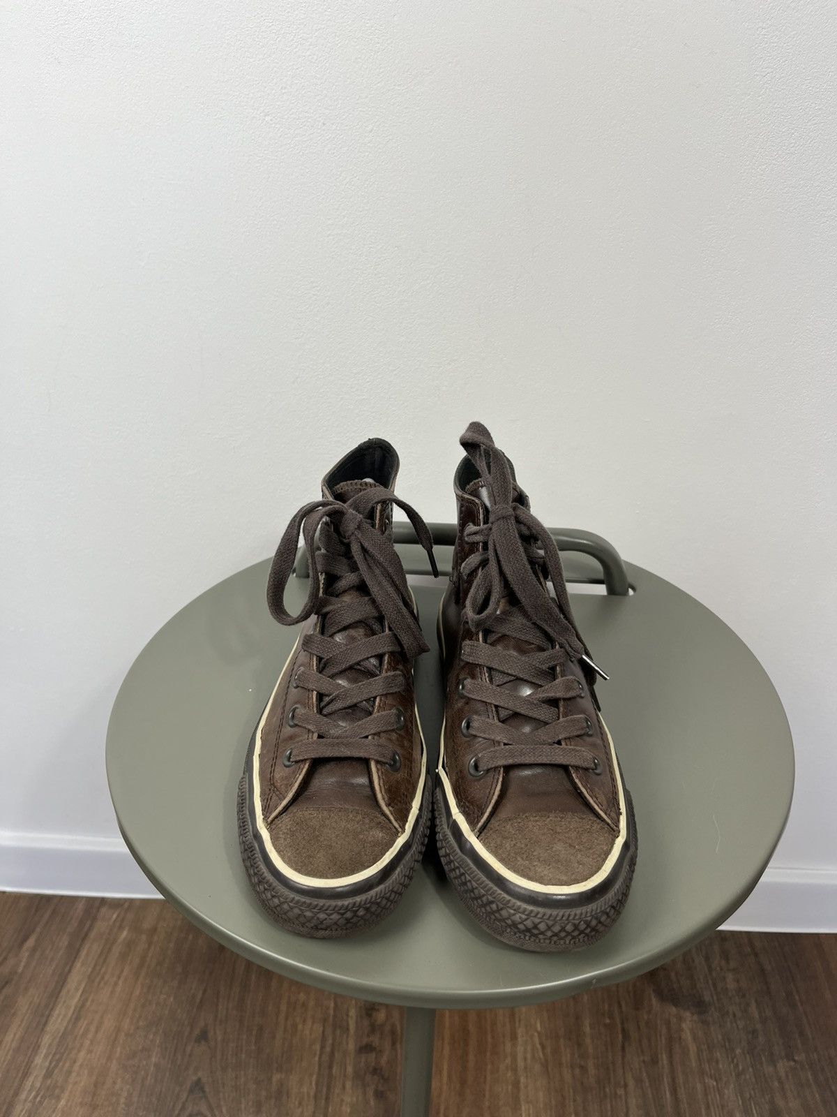 Converse Vintage Converse All Star Leather High Top Sneakers EU 38 Size US 7.5 / IT 37.5 - 3 Thumbnail