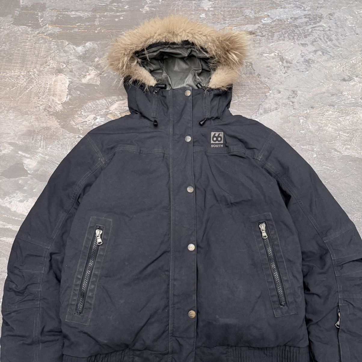 66 North North 66 Iceland Vintage Puffer Down Hooded Jacket Size M / US 6-8 / IT 42-44 - 4 Thumbnail