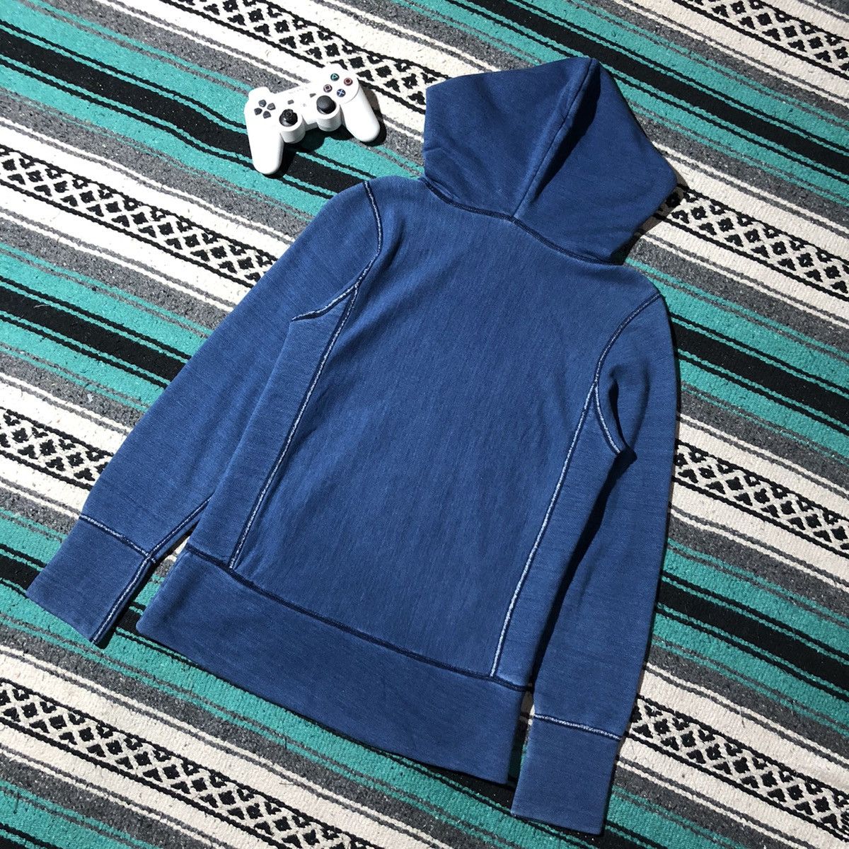 Beams Plus × Vintage Beams Boy Indigo Dyed Thermal Hoodie Size US S / EU 44-46 / 1 - 5 Thumbnail