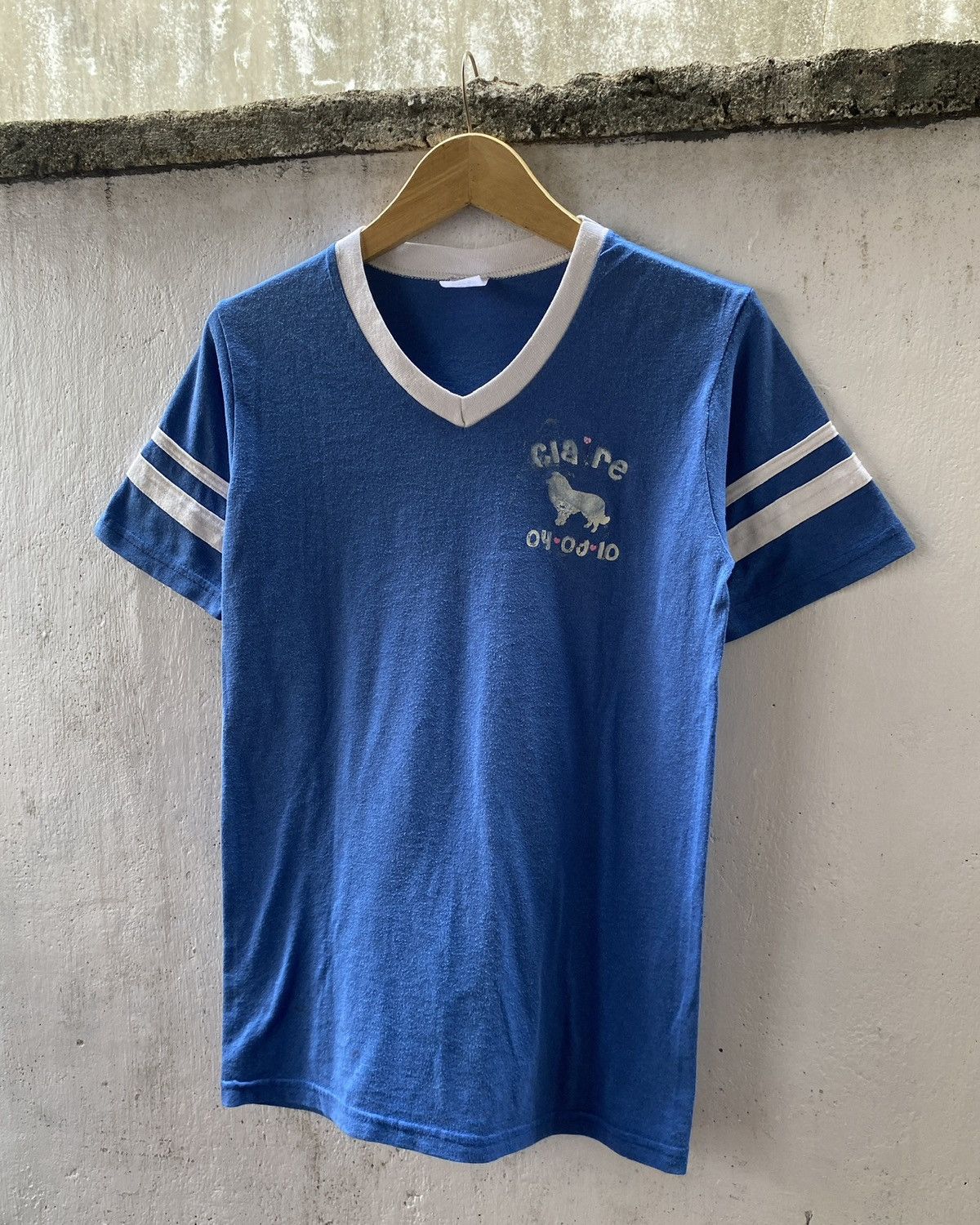 Augusta Sportswear Claire Augusta Sportswear Vintage 50:50 Vneck Ringer tee Size US M / EU 48-50 / 2 - 1 Thumbnail