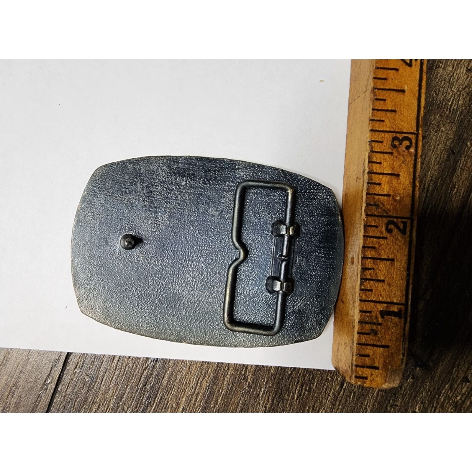 Vintage VINTAGE Handmade 1970s Brass Biplane Belt Buckle Vehicles/Transportation Art Deco Men's Size ONE SIZE - 4 Thumbnail