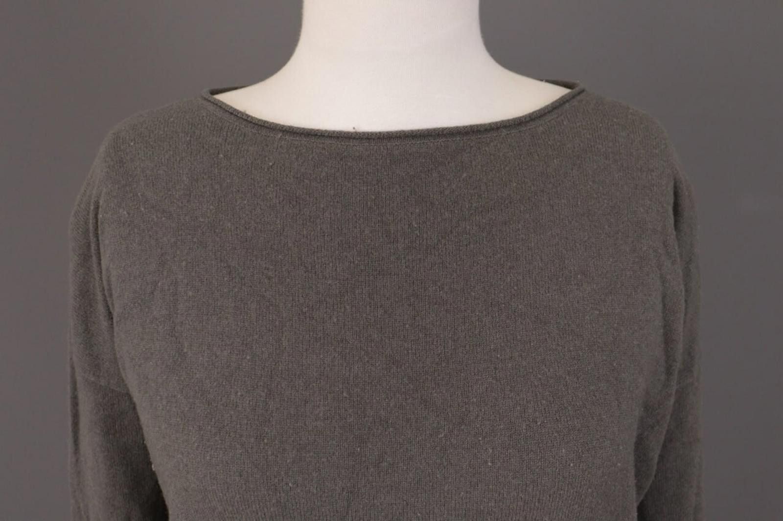 Designer Fabiana Filippi Brown Merino Wool Silk Dress Size S / I 42 Size S / US 4 / IT 40 - 4 Thumbnail