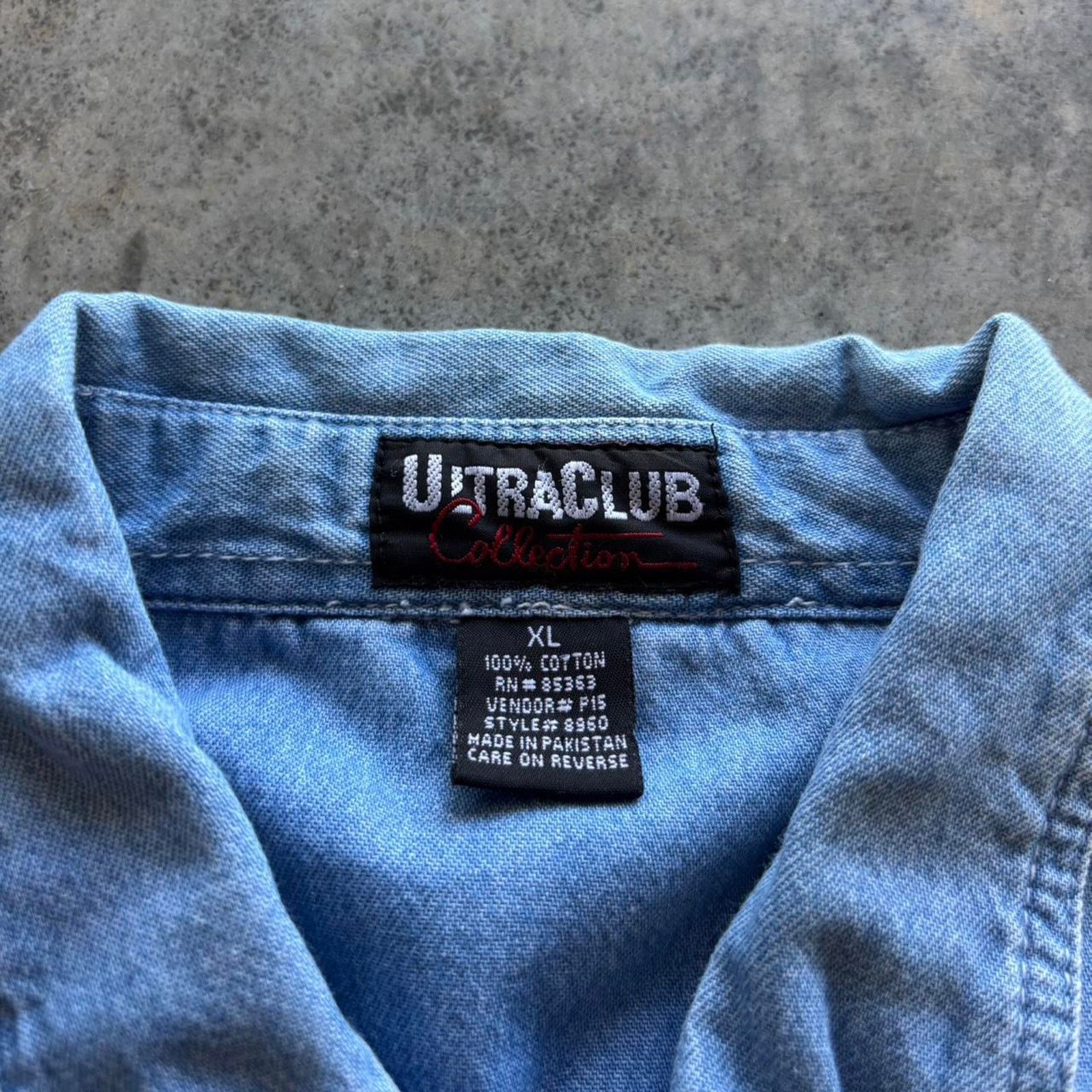 Carhartt × Vintage × Wrangler 90s Denim Button Up Shirt Size US XL / EU 56 / 4 - 3 Thumbnail